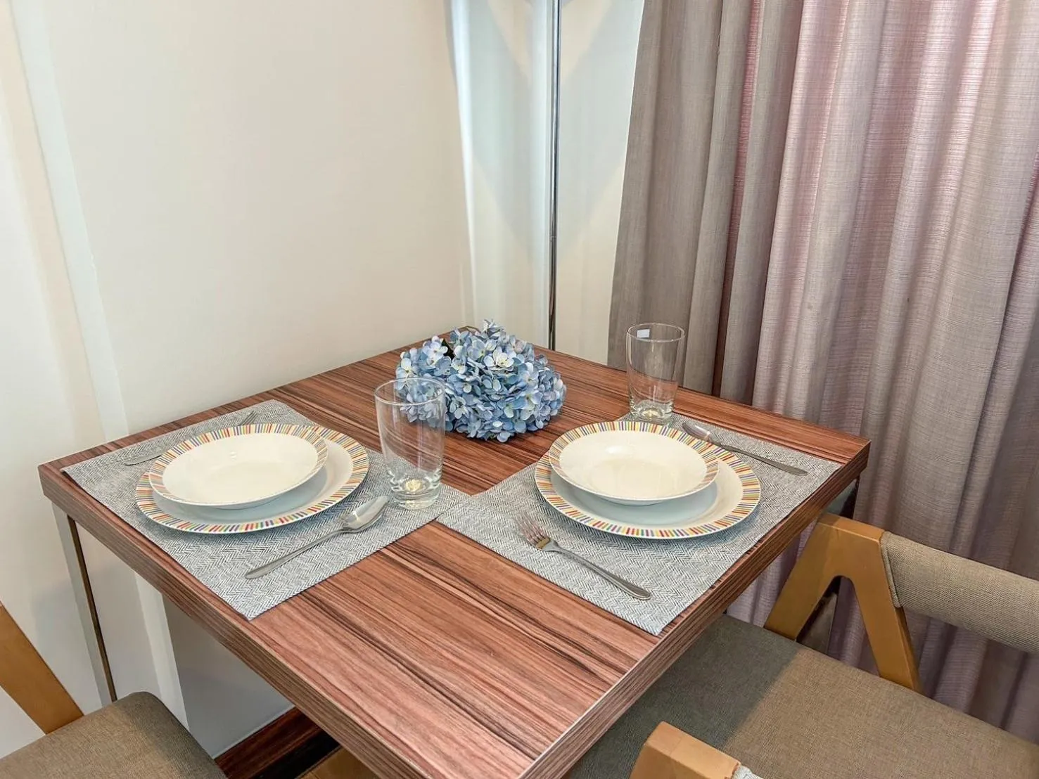 Dining area in The Astra Residence