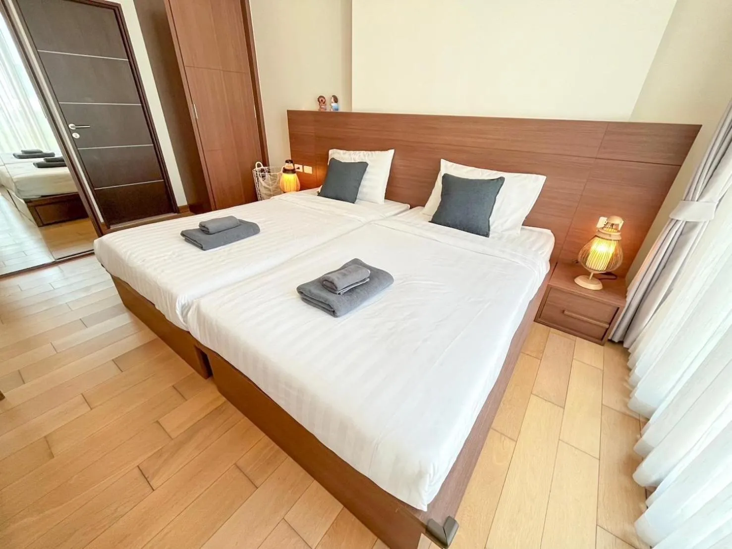 Bedroom, Bed in The Astra Residence