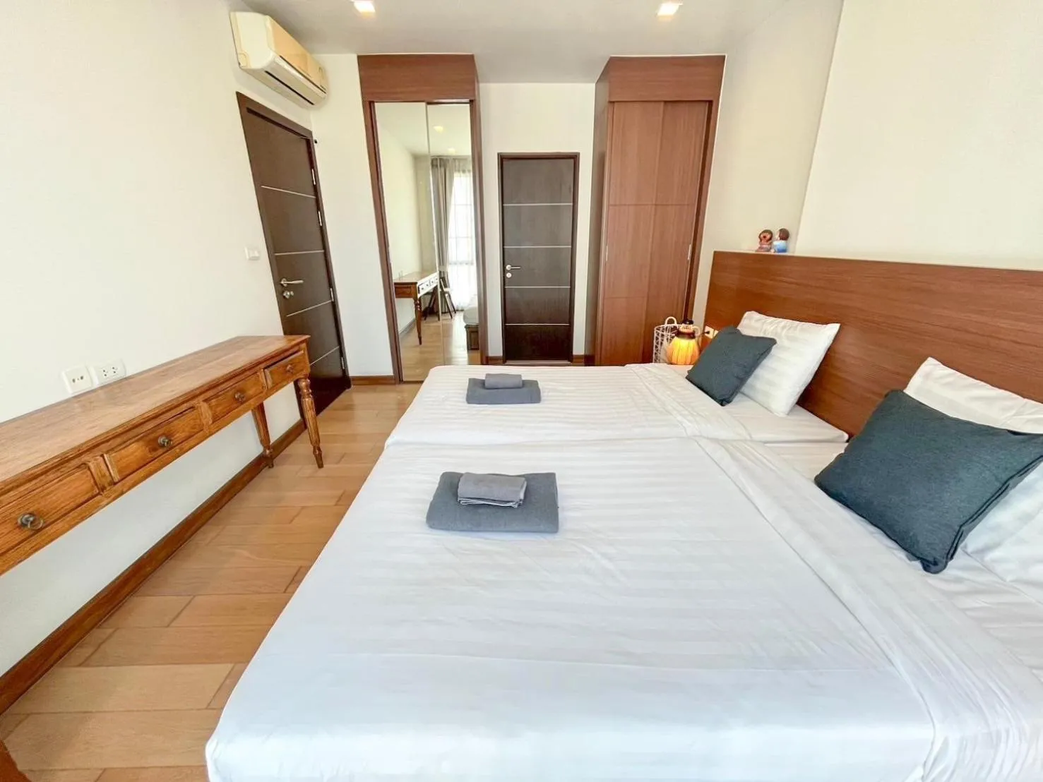 Bedroom, Bed in The Astra Residence