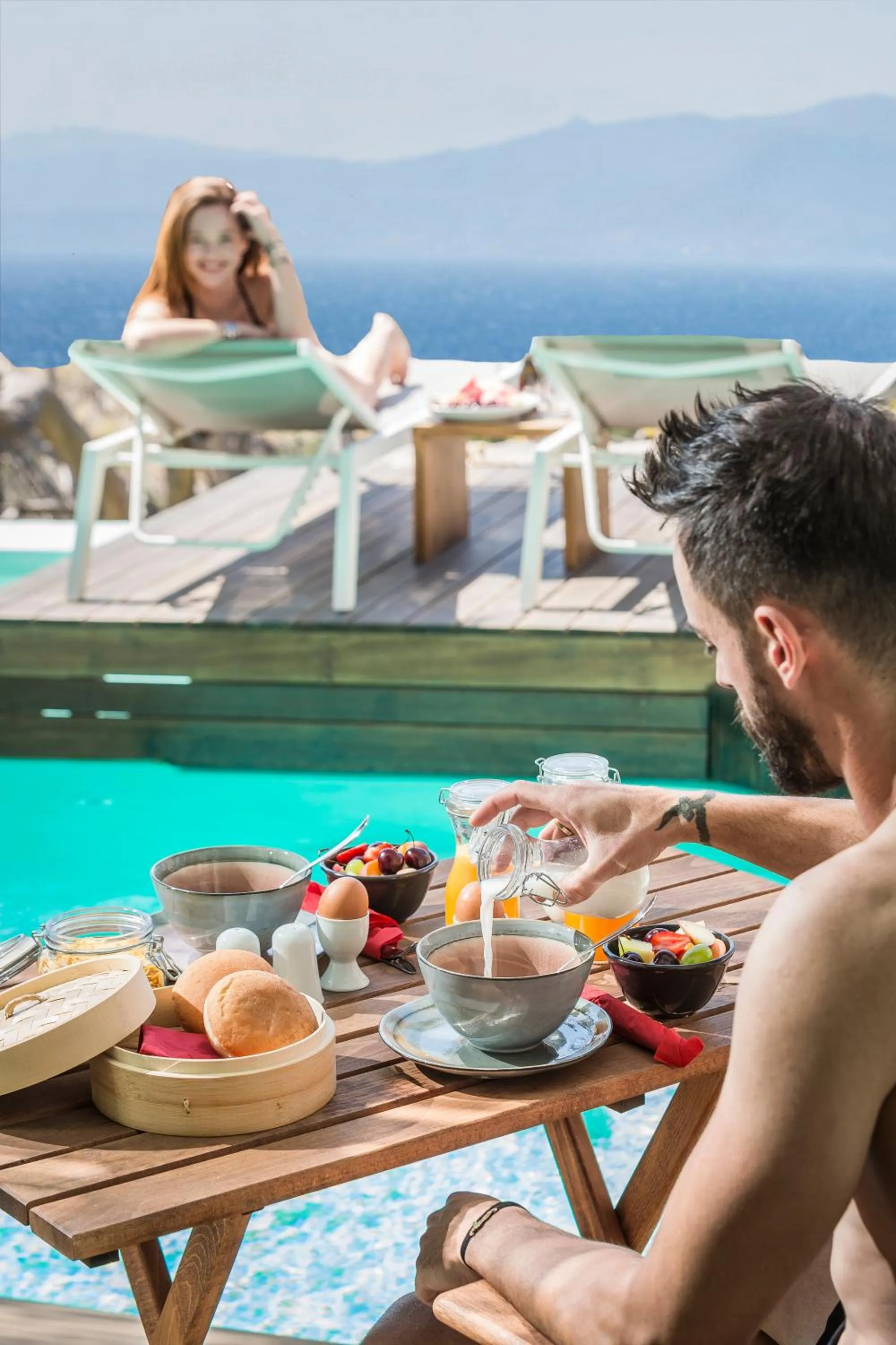 Pool view in KLIDON Dreamy Living Suites