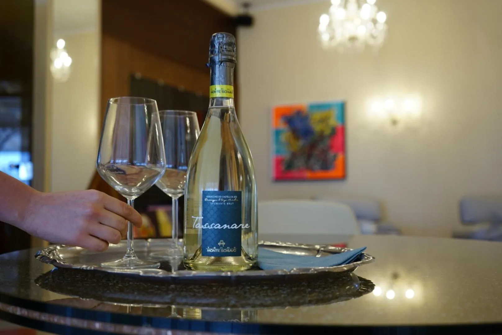 Communal lounge/ TV room in Grand Hotel Excelsior