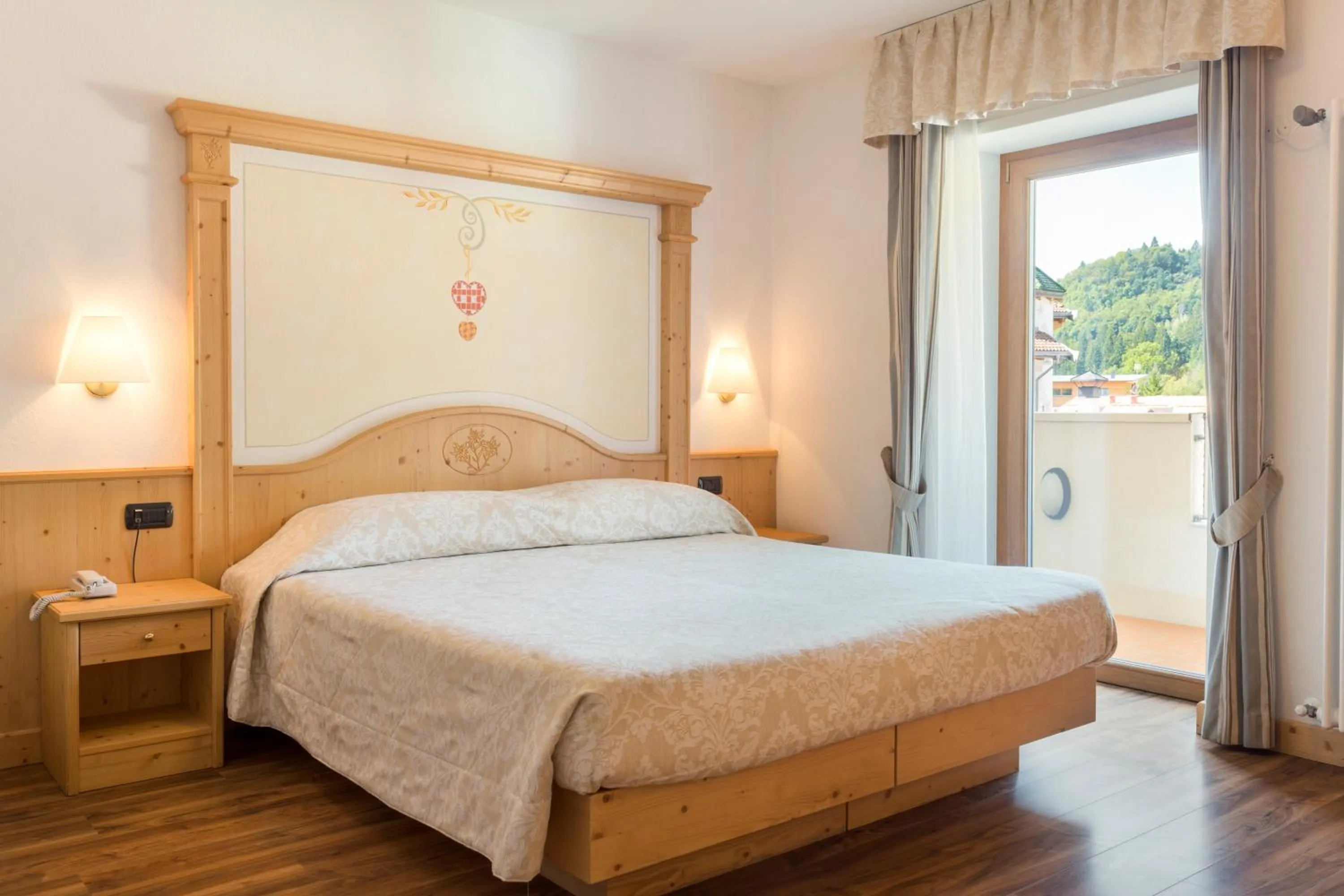 Bed in Hotel Stella Alpina