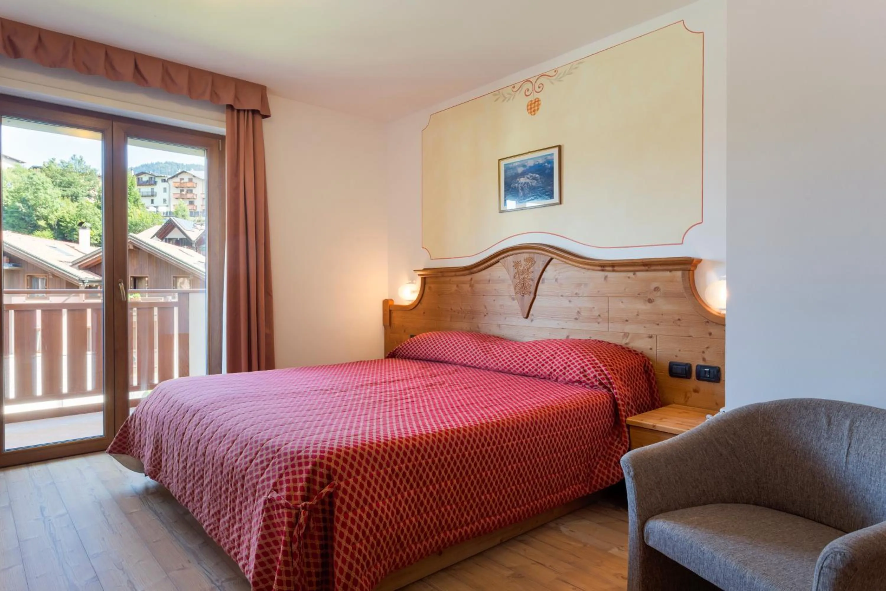 Bedroom, Bed in Hotel Stella Alpina