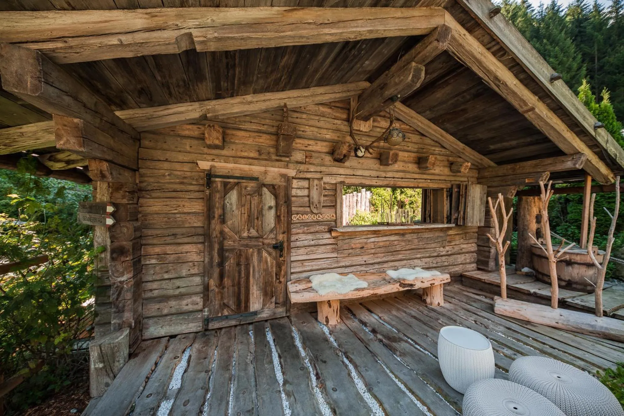 Sauna in Naturhotel Rainer