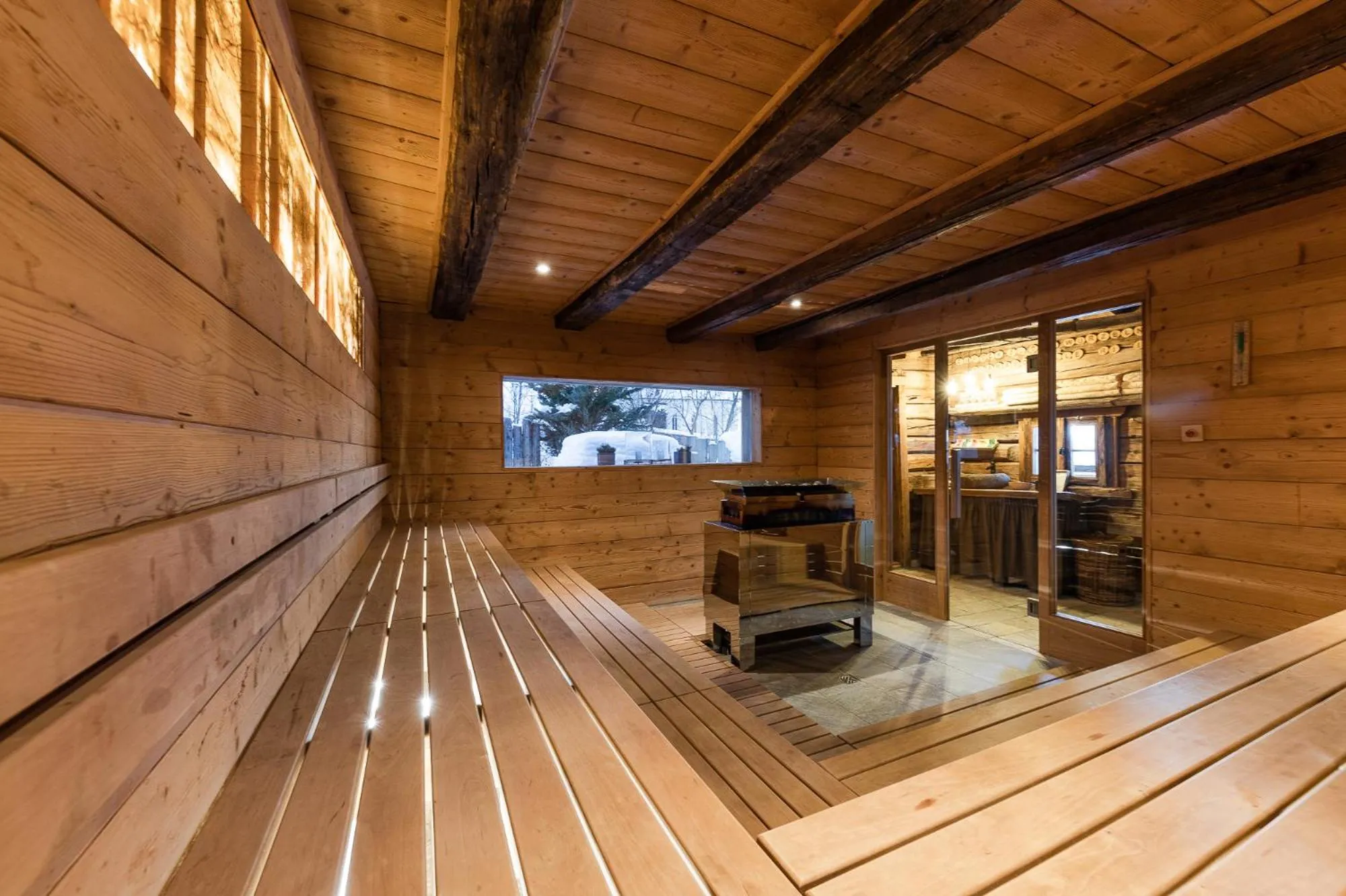 Sauna in Naturhotel Rainer