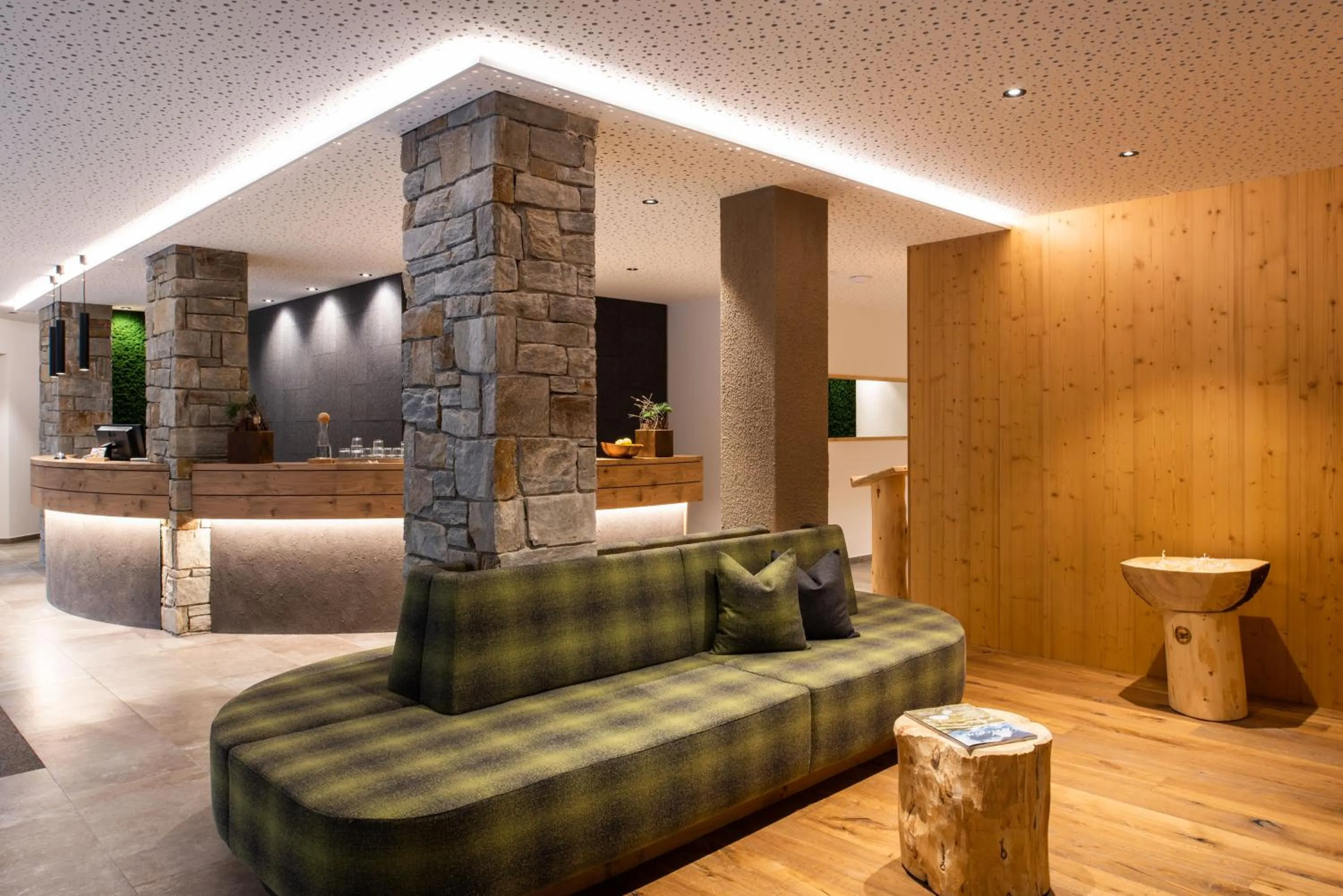 Lobby or reception in Naturhotel Rainer