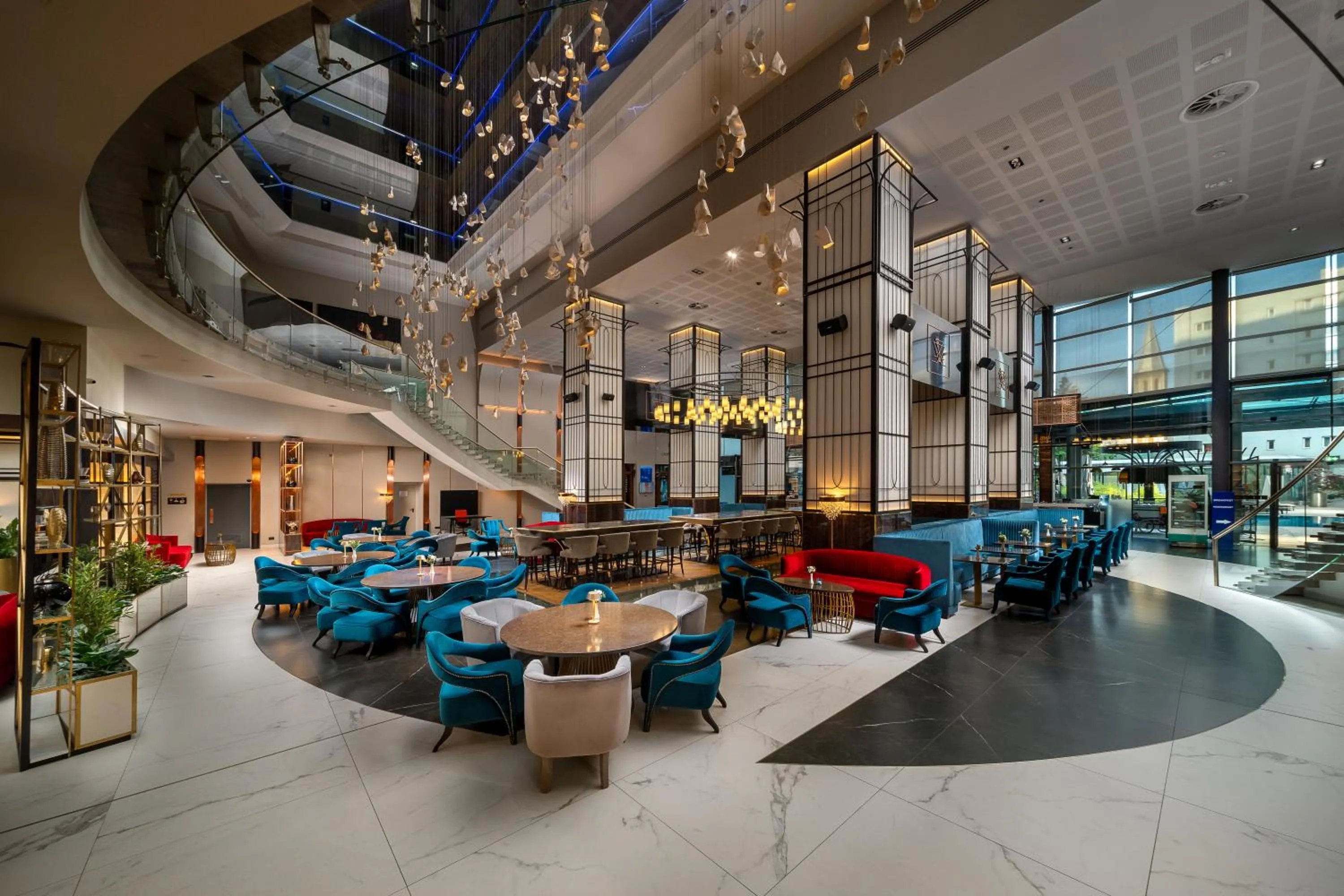 Lobby or reception in Radisson Blu Hotel Bucharest