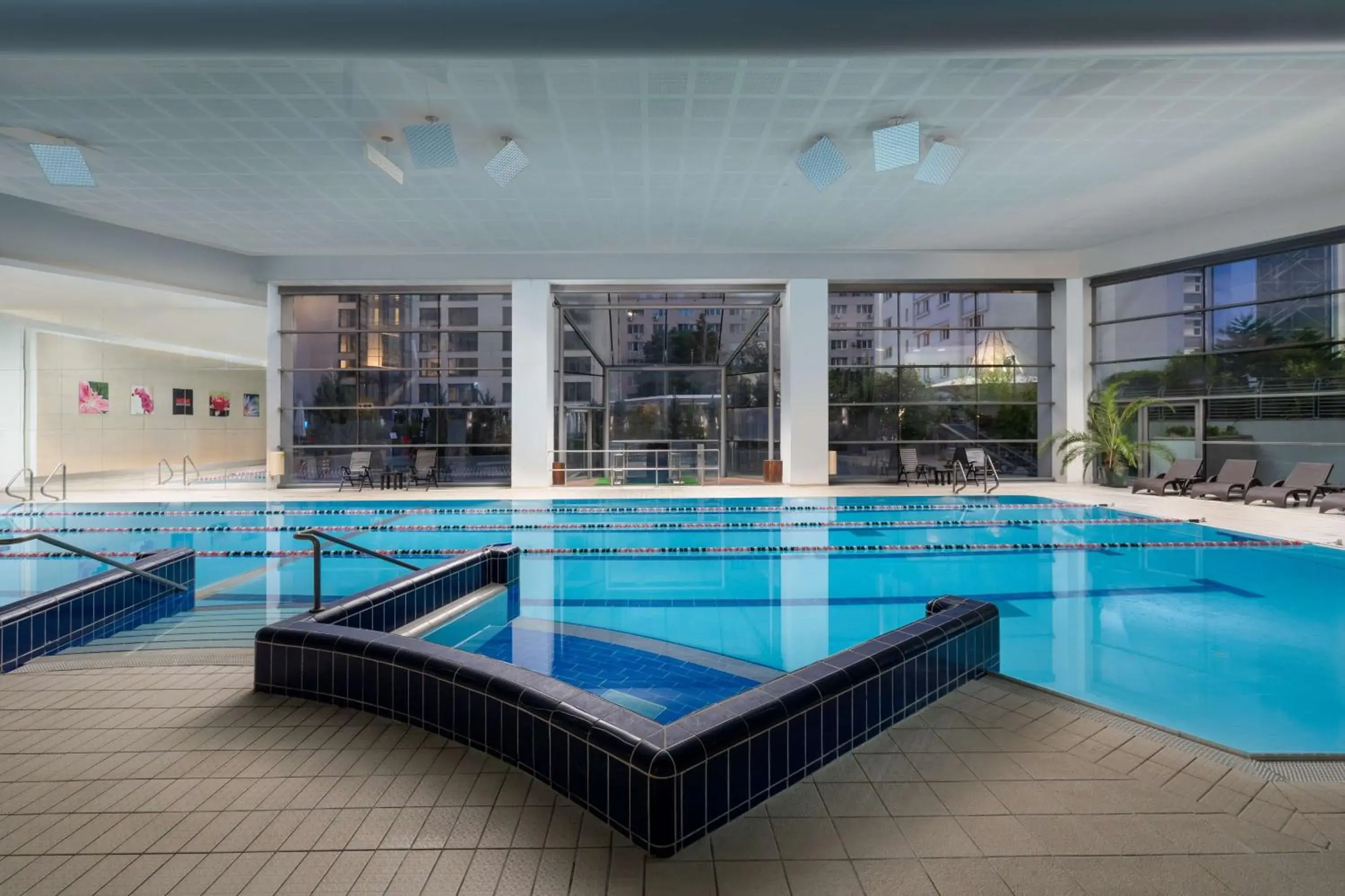 Pool view in Radisson Blu Hotel Bucharest Pool view in Radisson Blu Hotel Bucharest