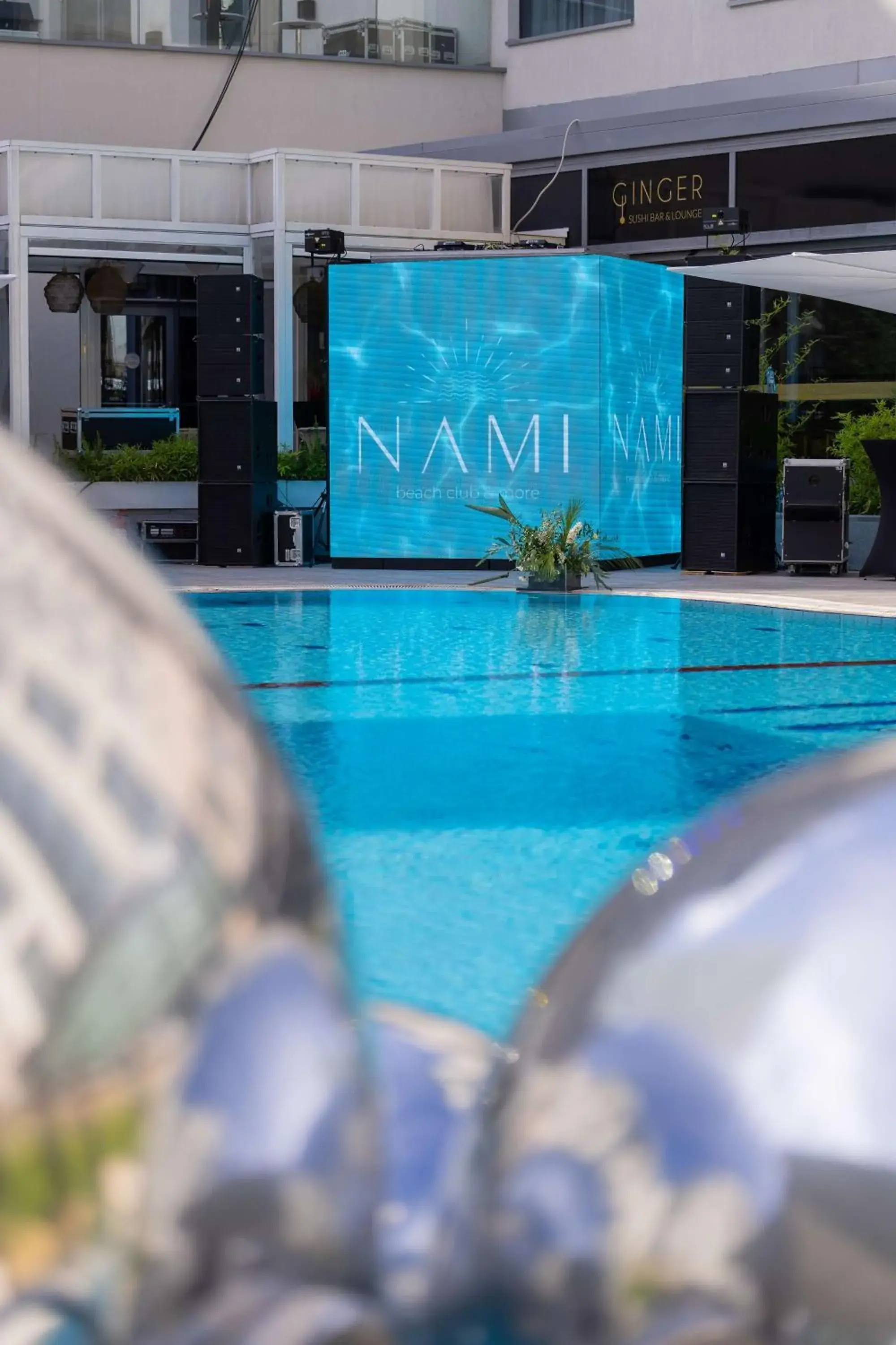 Pool view in Radisson Blu Hotel Bucharest Pool view in Radisson Blu Hotel Bucharest