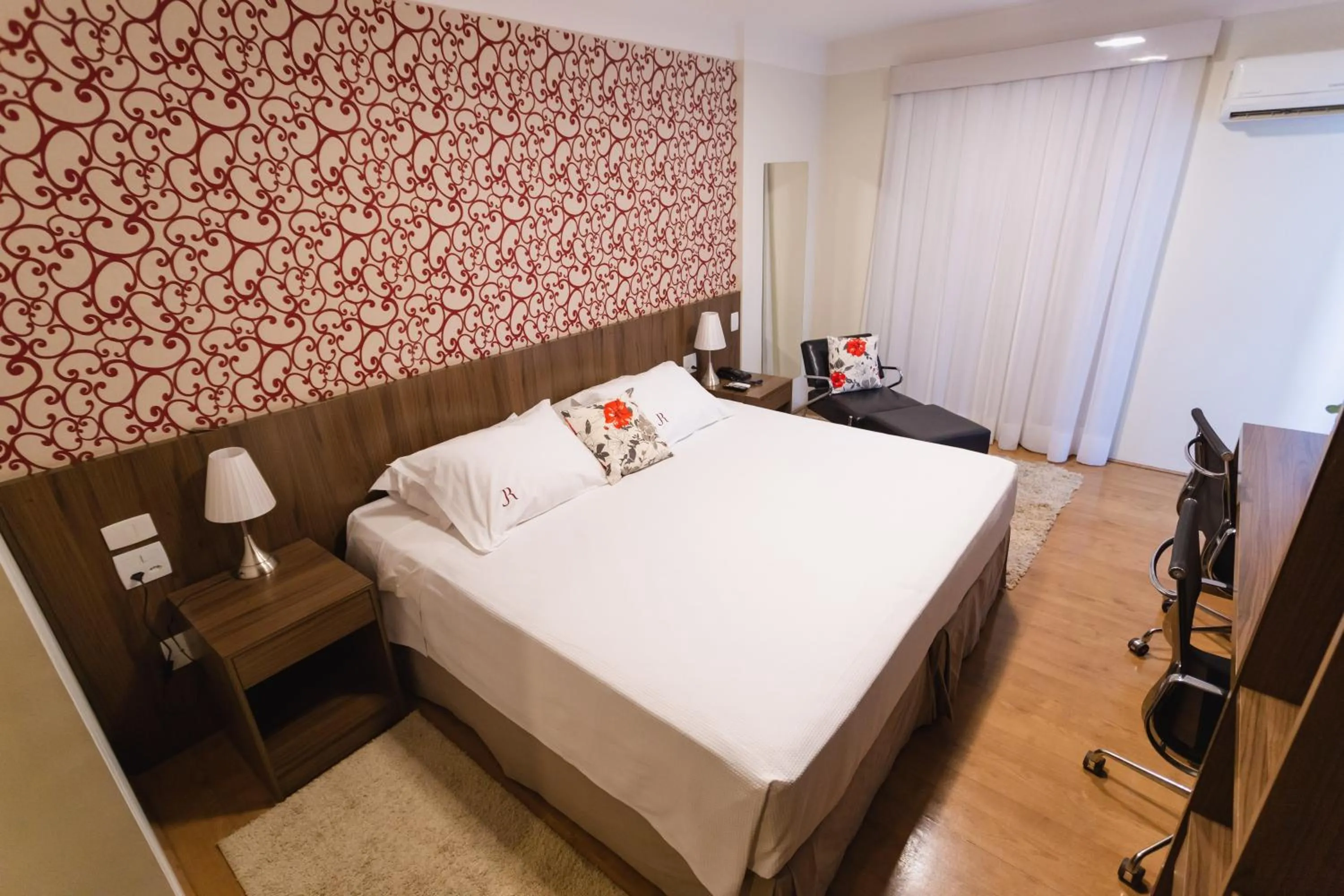 Bedroom, Bed in JR Hotel Ribeirão Preto