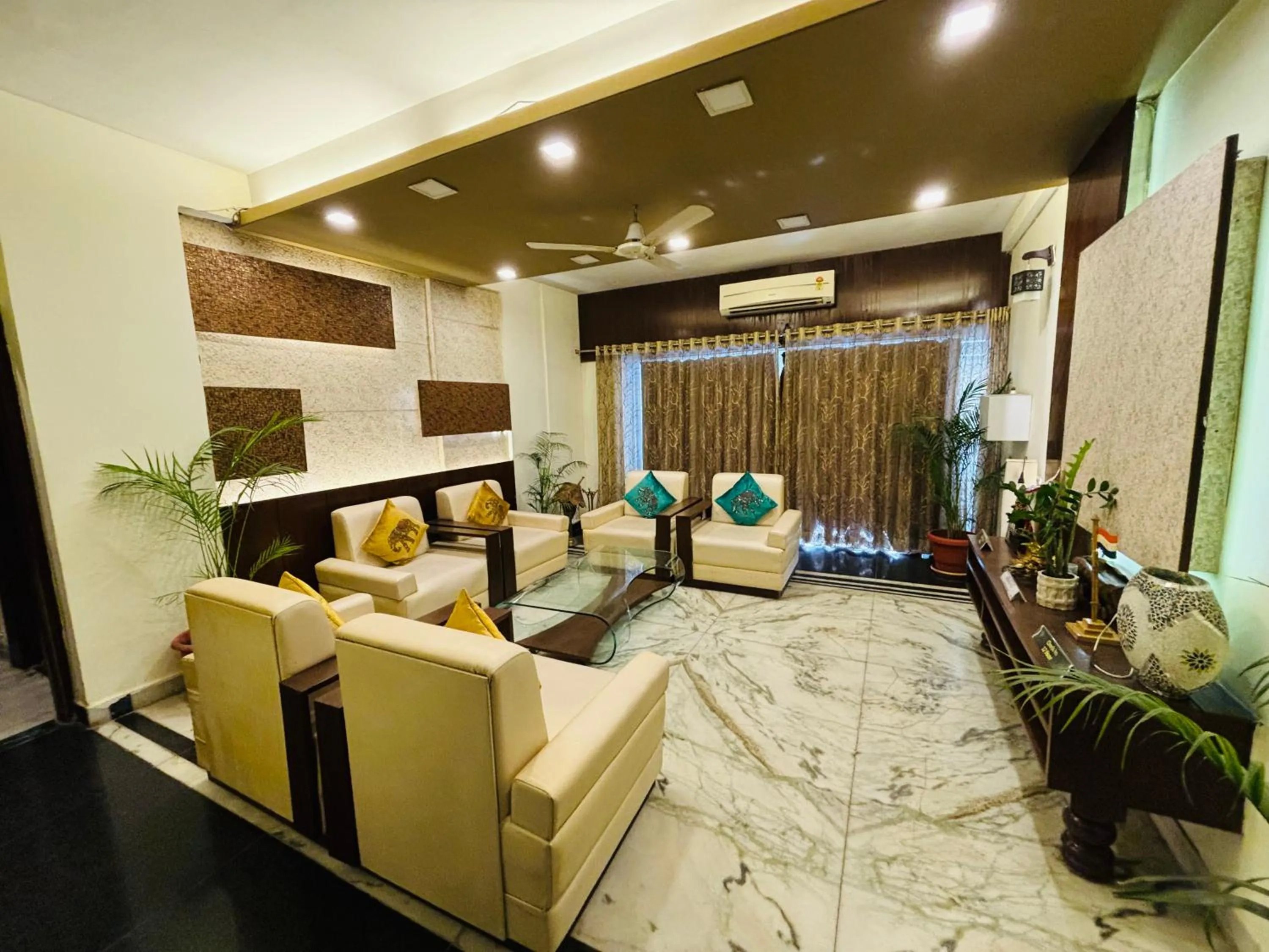 Living room, Bed in Royal Palms Luxury Service Apartment