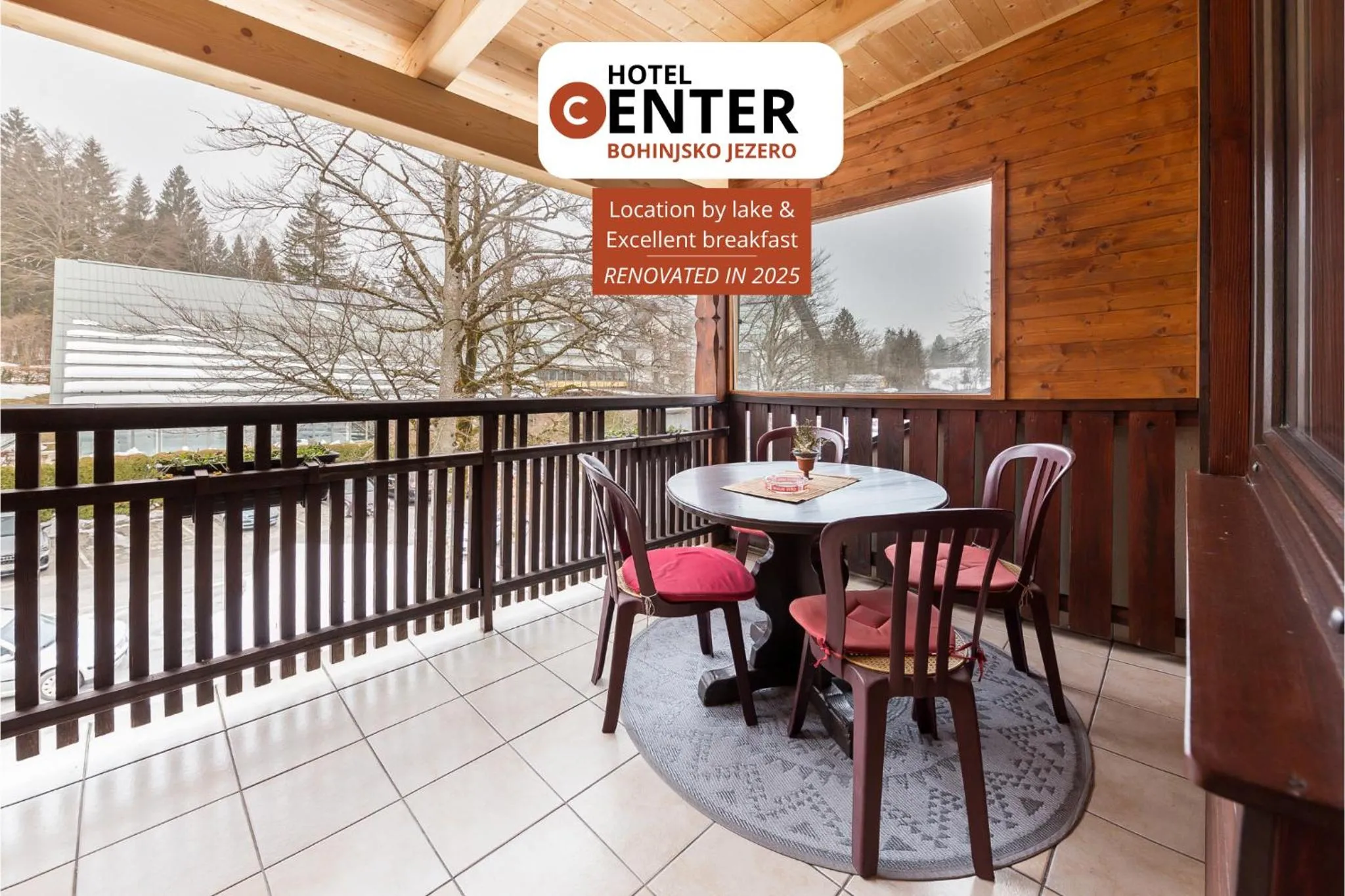 Patio in Hotel Center Bohinjsko Jezero