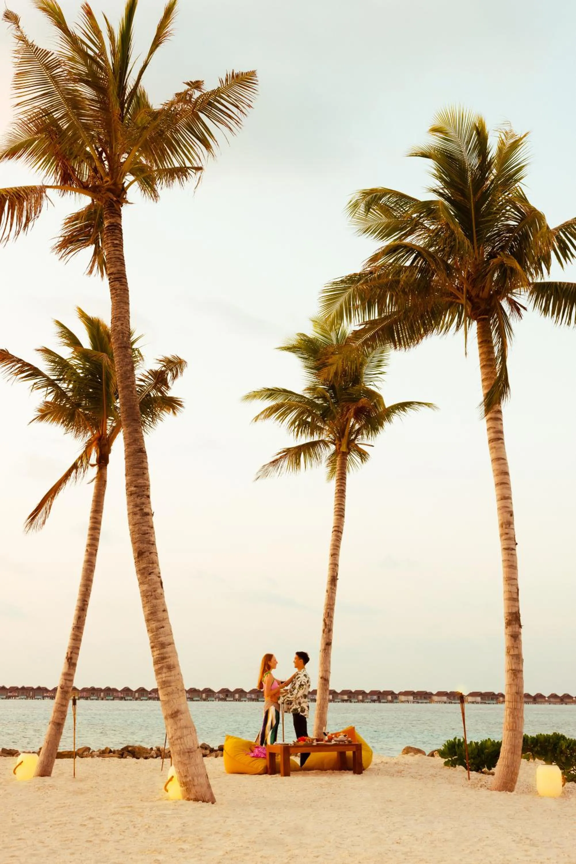 Dining area in The Standard, Huruvalhi Maldives