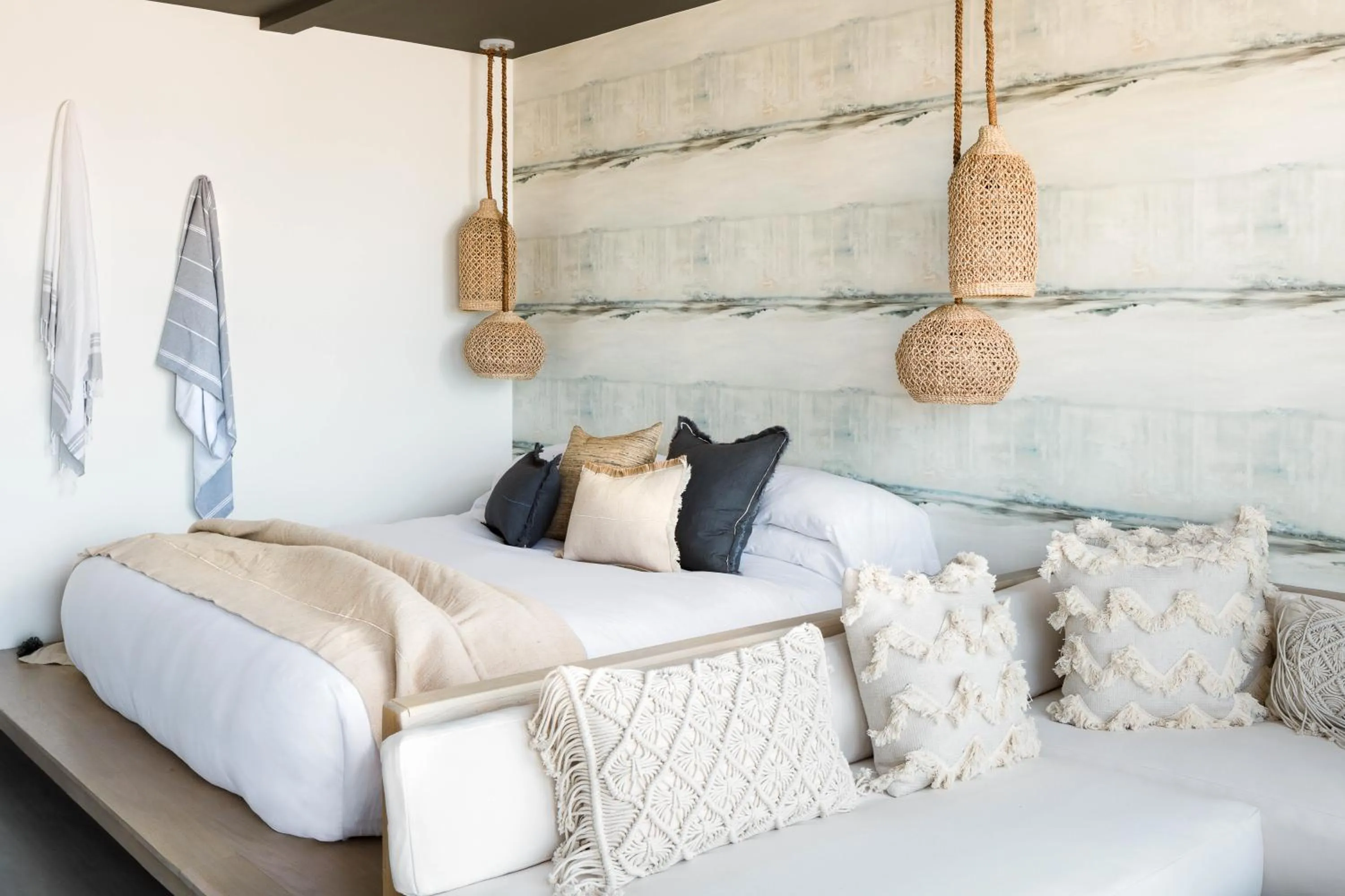 Decorative detail, Bed in AWOL Hotel Provincetown