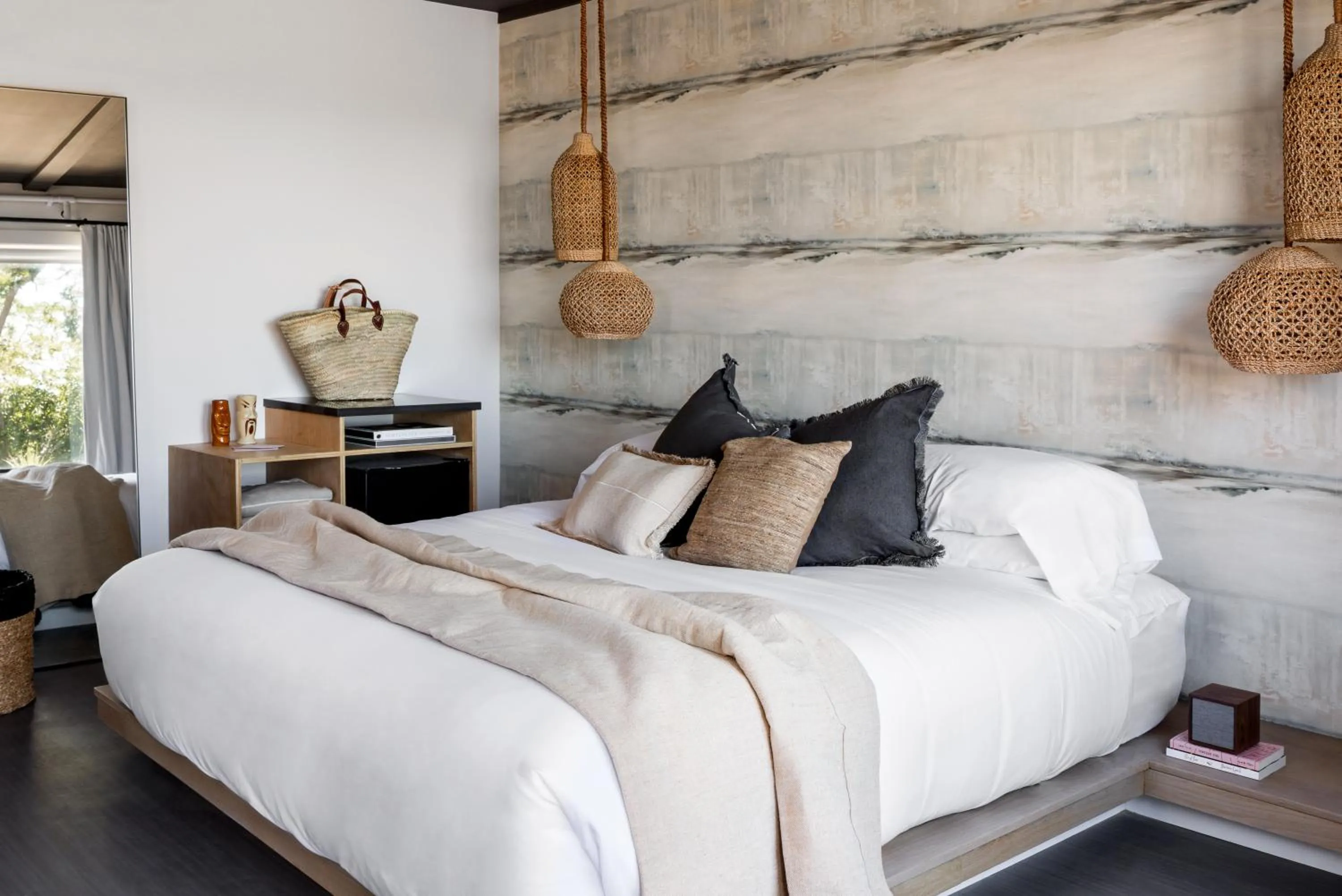 Bed in AWOL Hotel Provincetown