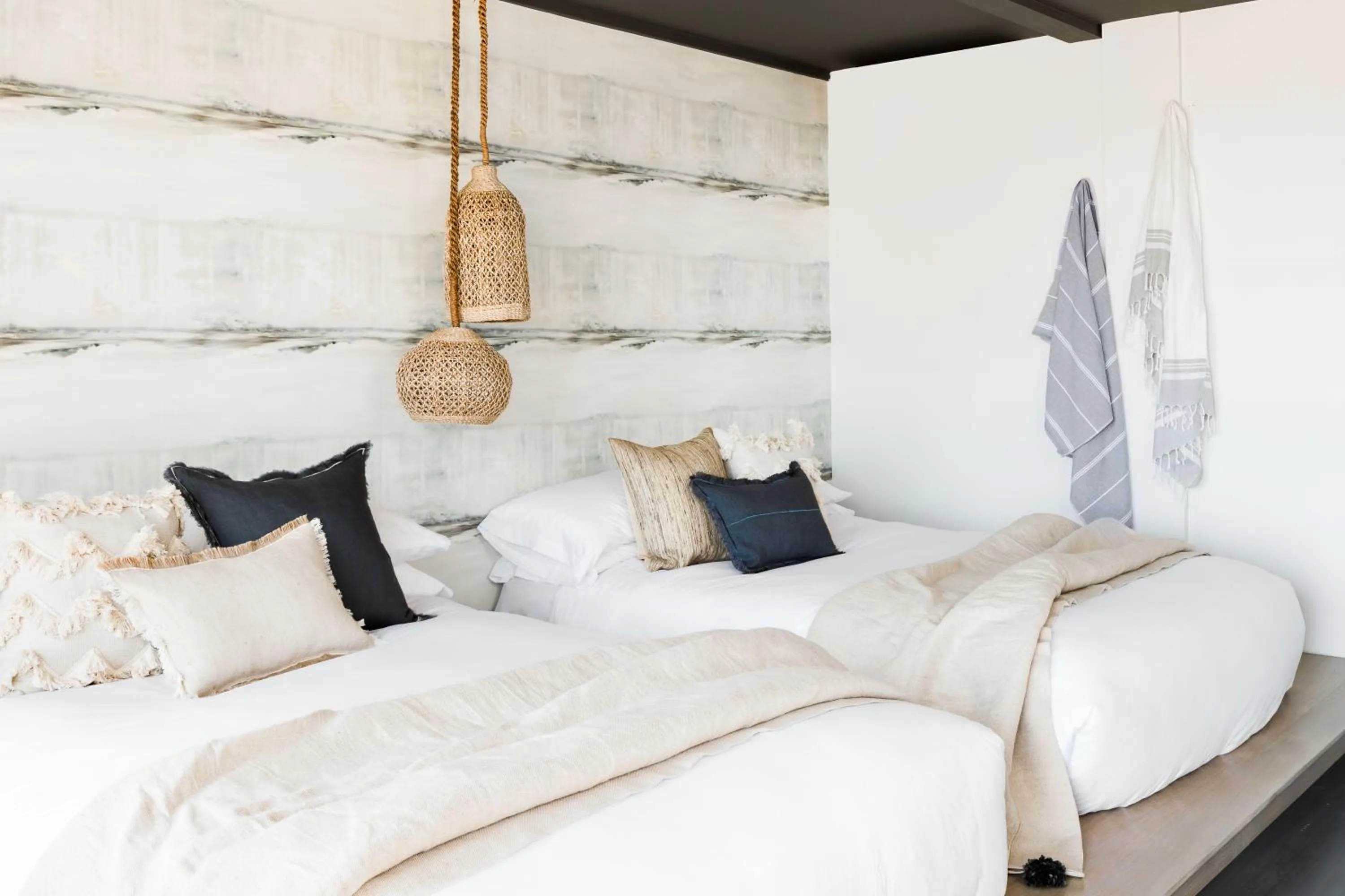 Decorative detail, Bed in AWOL Hotel Provincetown