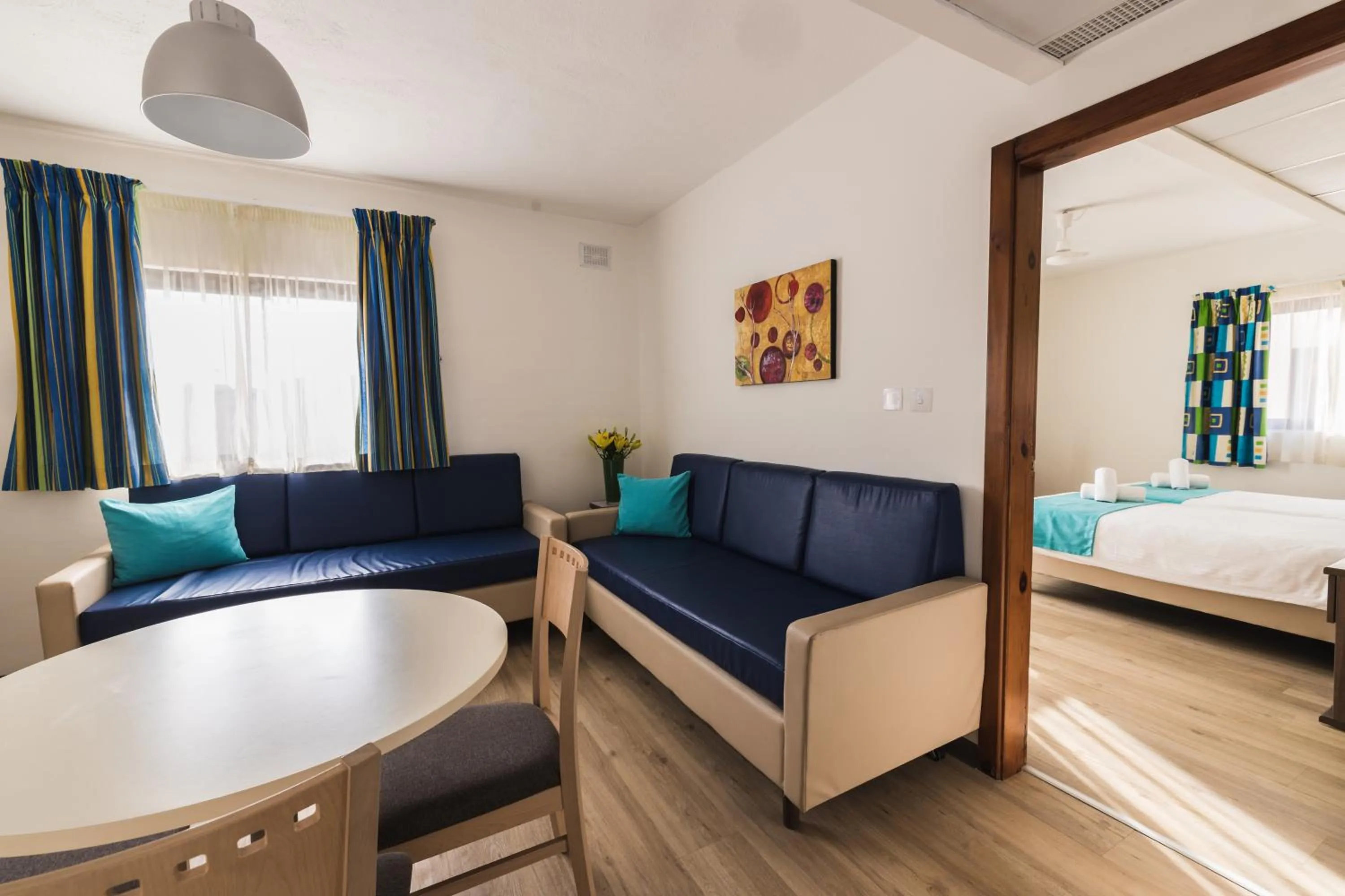 Living room, Bed in Sunseeker Holiday Complex