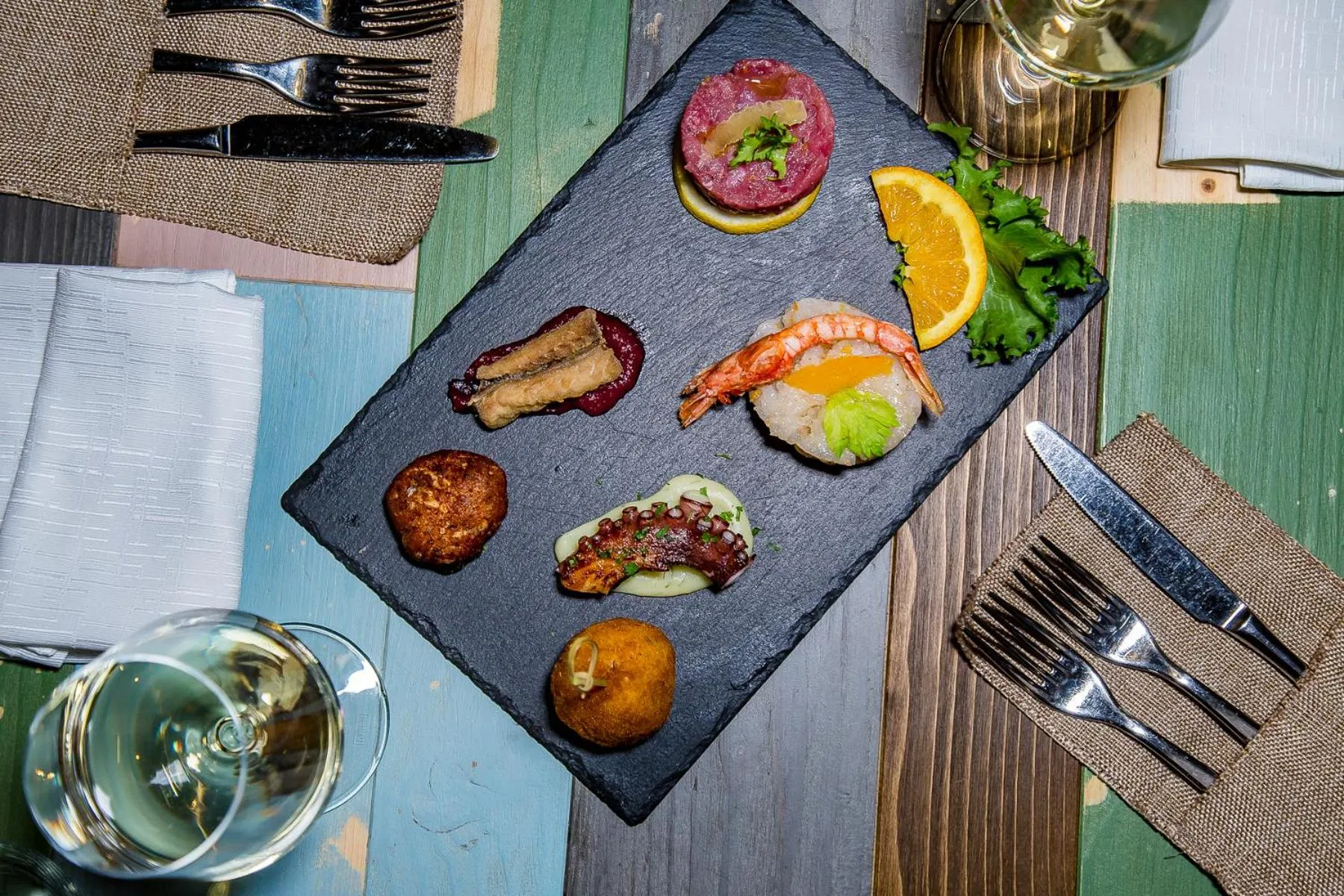 Food close-up in Cantine De Gregorio Suites