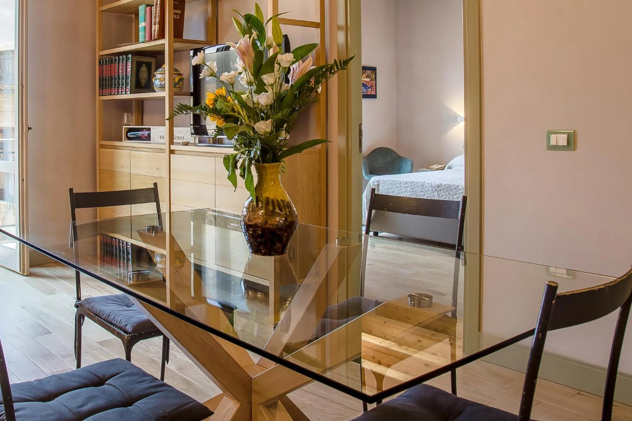 Balcony/Terrace, Bed in Cantine De Gregorio Suites