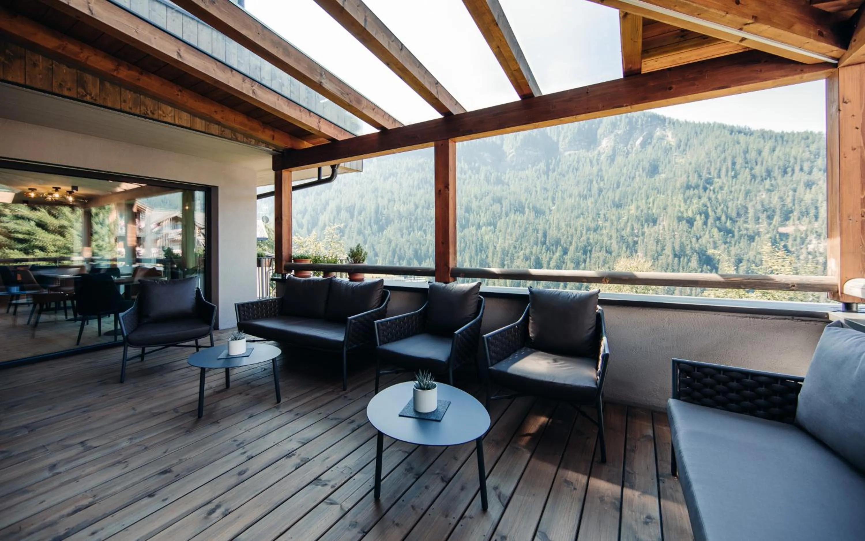 Balcony/Terrace in Plan Murin - Authentic Dolomites Hotel
