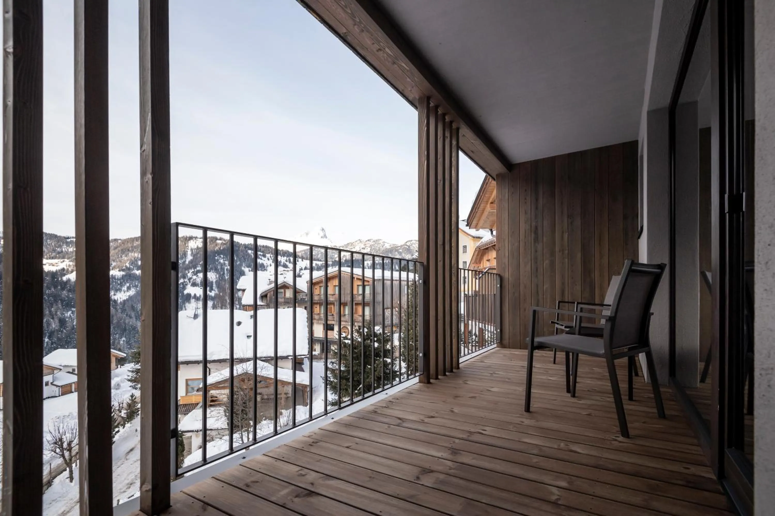Balcony/Terrace in Plan Murin - Authentic Dolomites Hotel