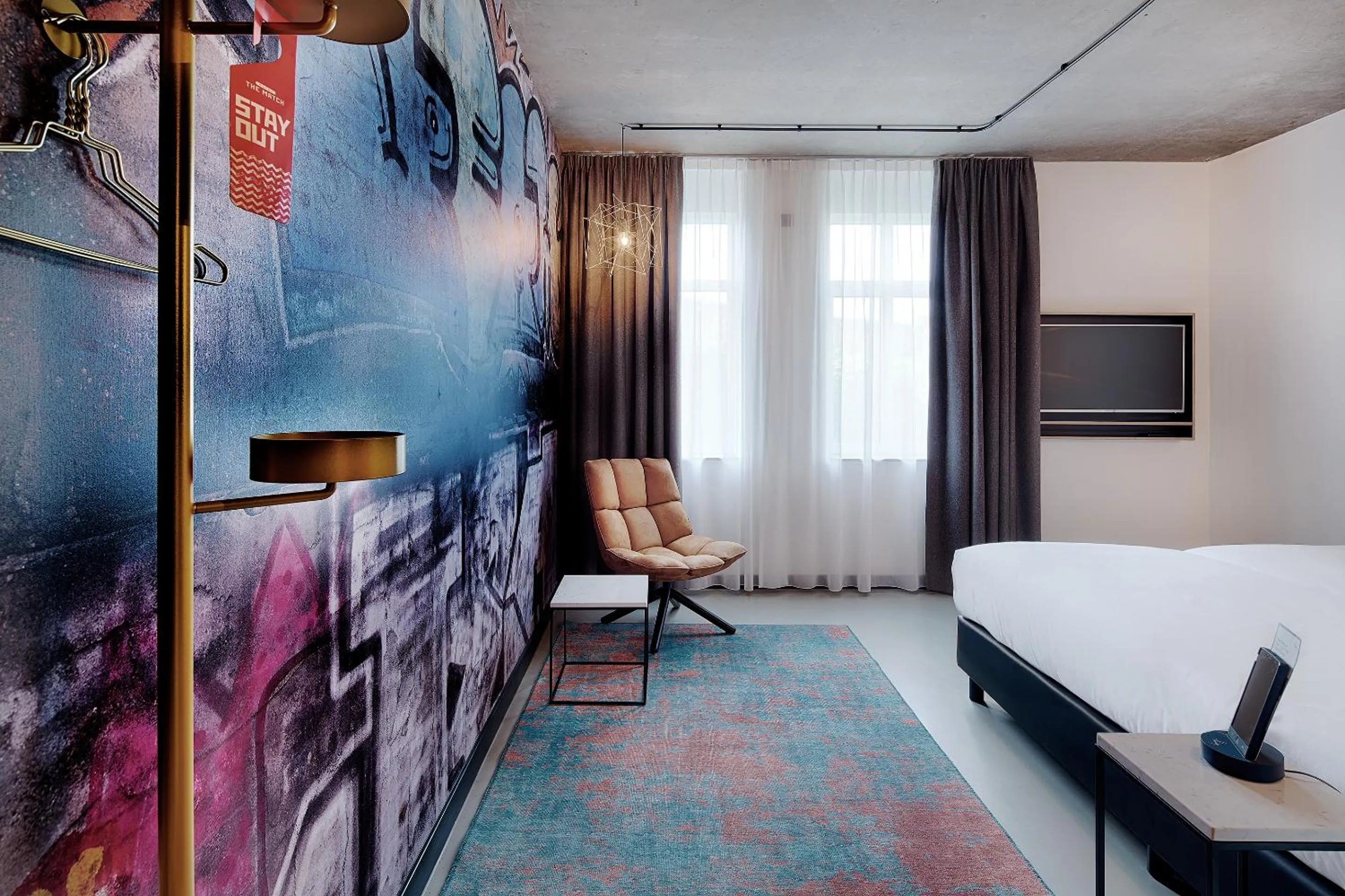 Bed in Hotel the Match