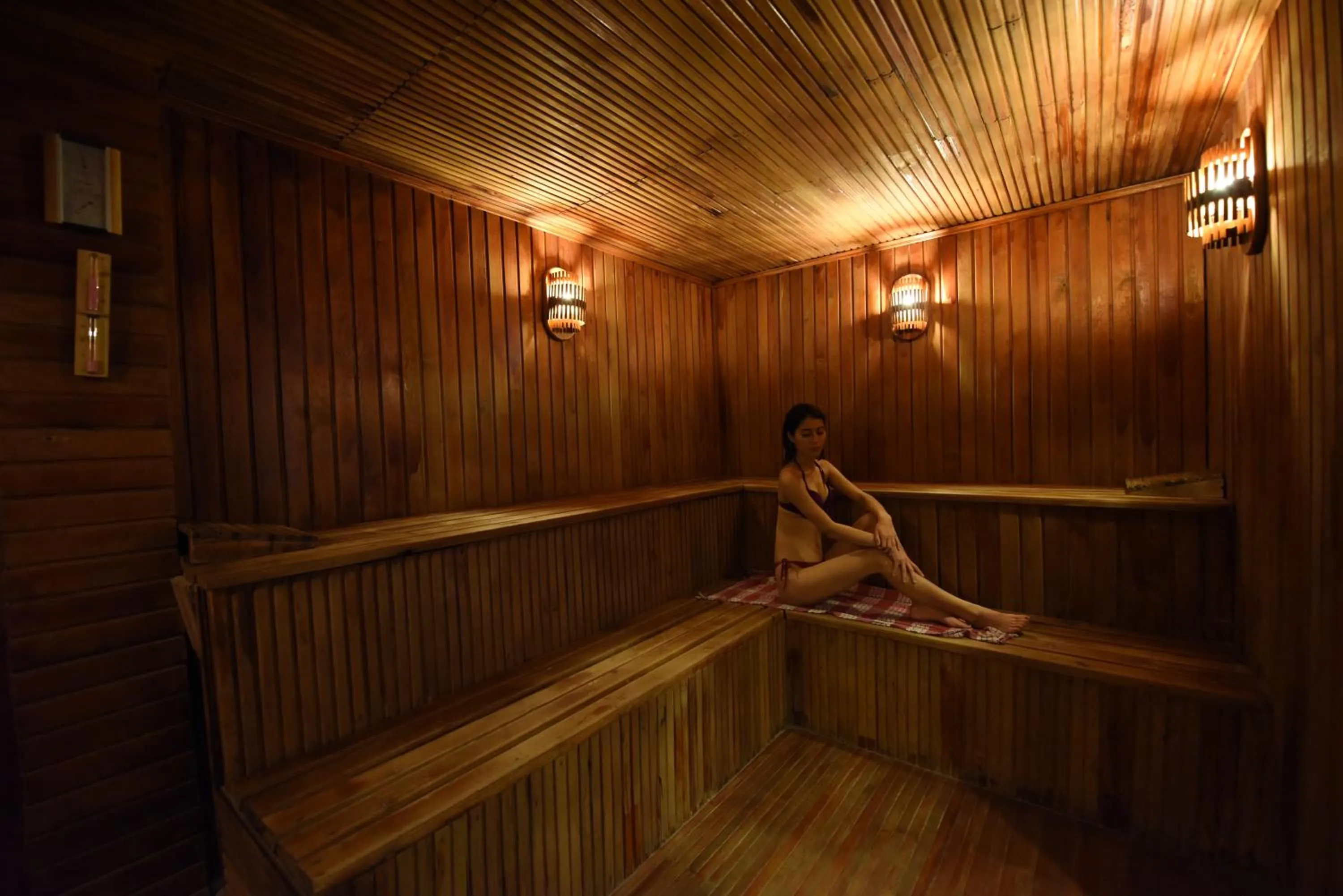 Sauna in Herakles Thermal Hotel