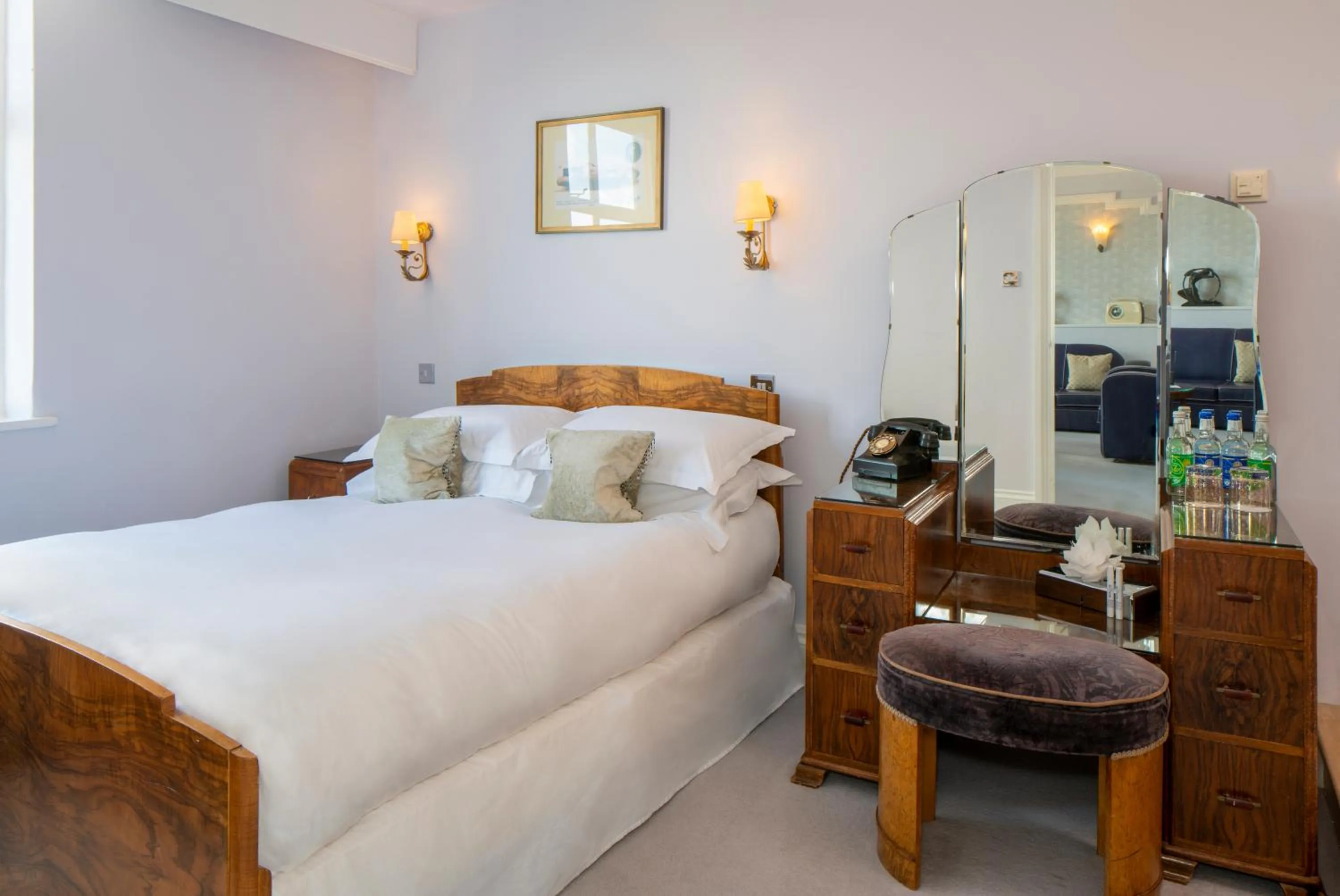 Bedroom, Bed in Burgh Island Hotel