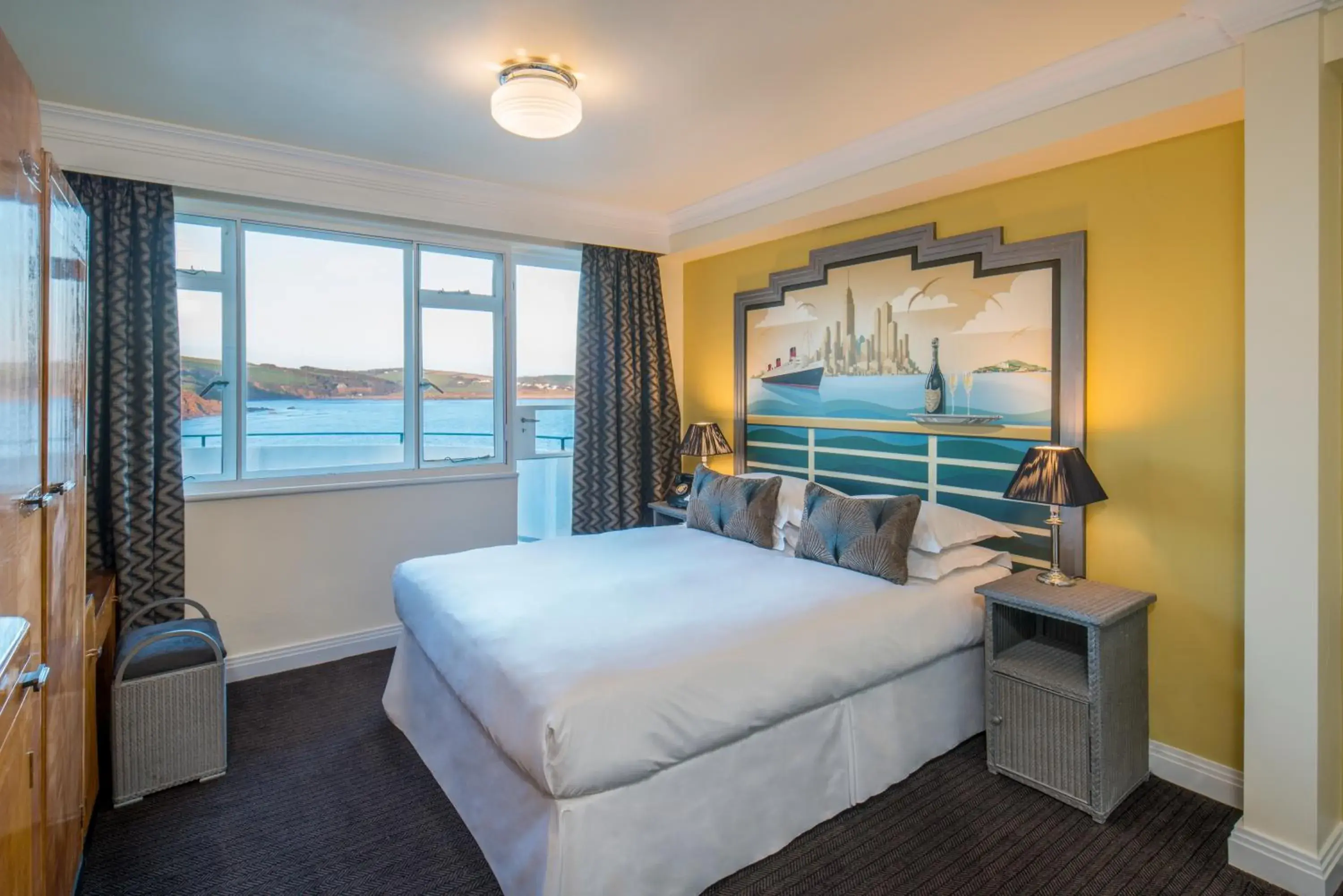 Luxe Double - single occupancy in Burgh Island Hotel Luxe Double - single occupancy in Burgh Island Hotel