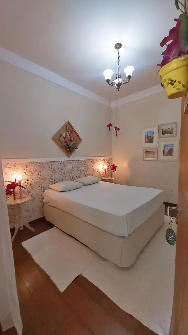 Bed in Hotel Pousada Chalé das Flores