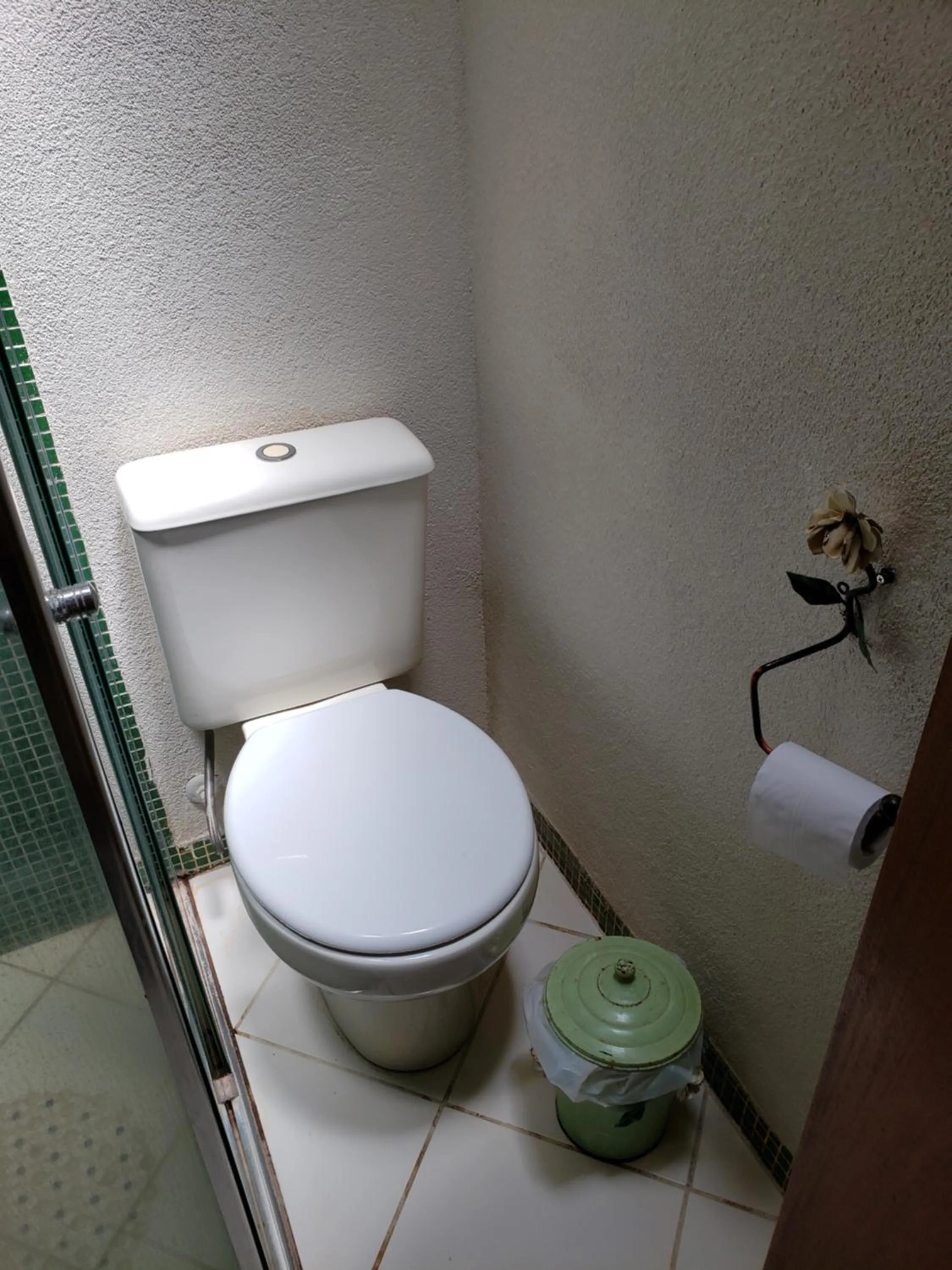 Toilet in Hotel Pousada Chalé das Flores