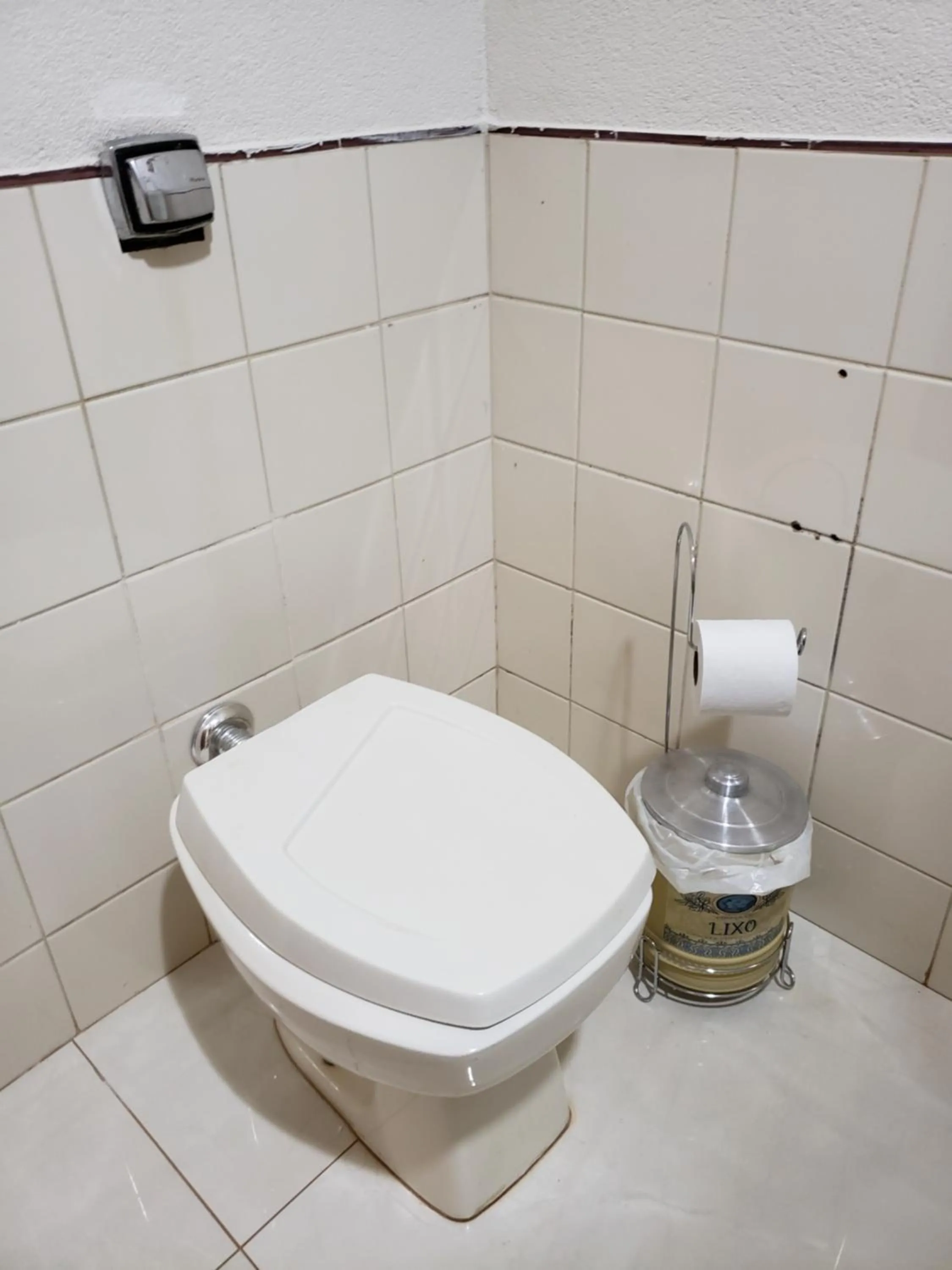 Toilet in Hotel Pousada Chalé das Flores