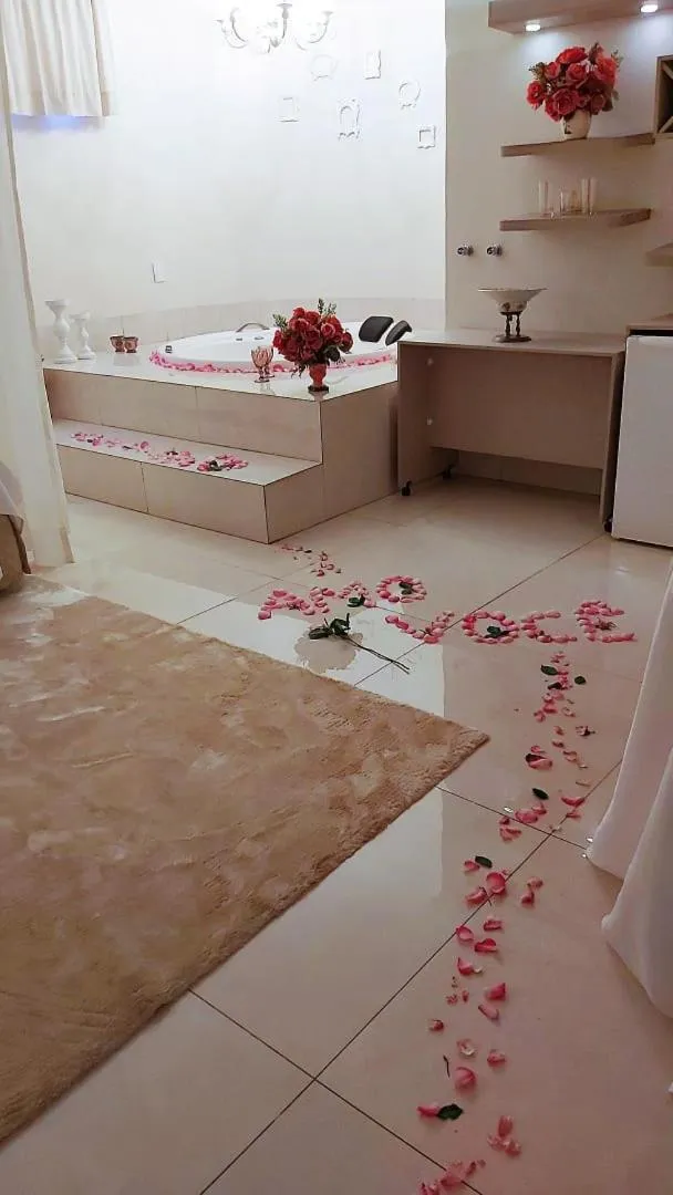 Bed in Hotel Pousada Chalé das Flores