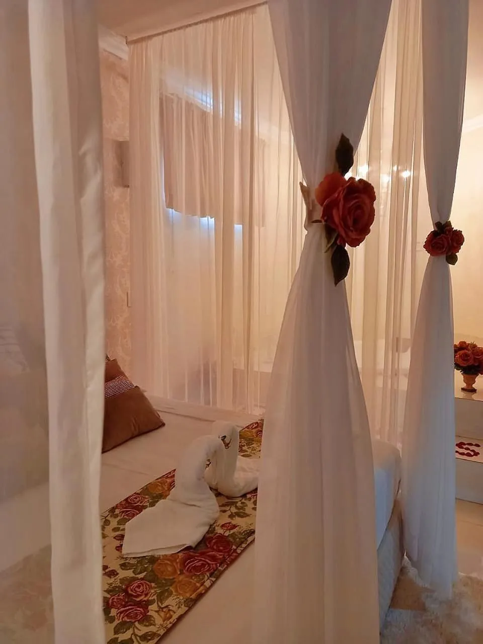 Bed in Hotel Pousada Chalé das Flores