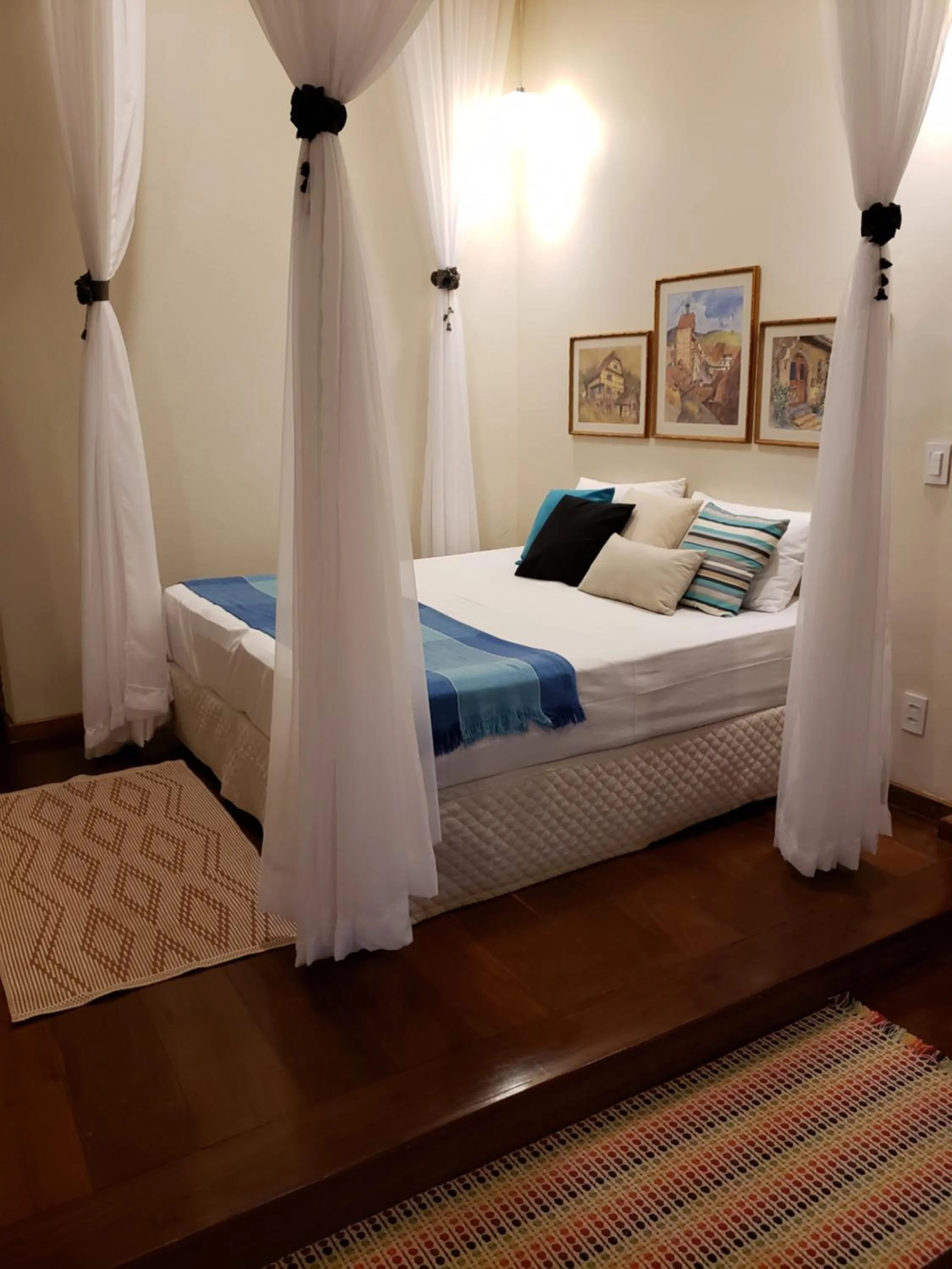 Bed in Hotel Pousada Chalé das Flores