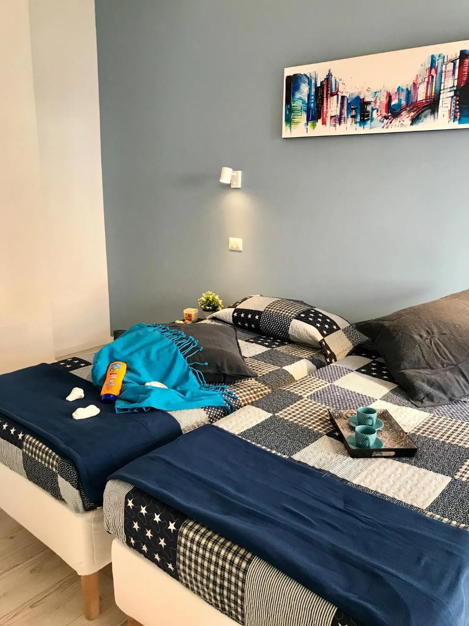 Bed in AzzurRomare Flat apartment