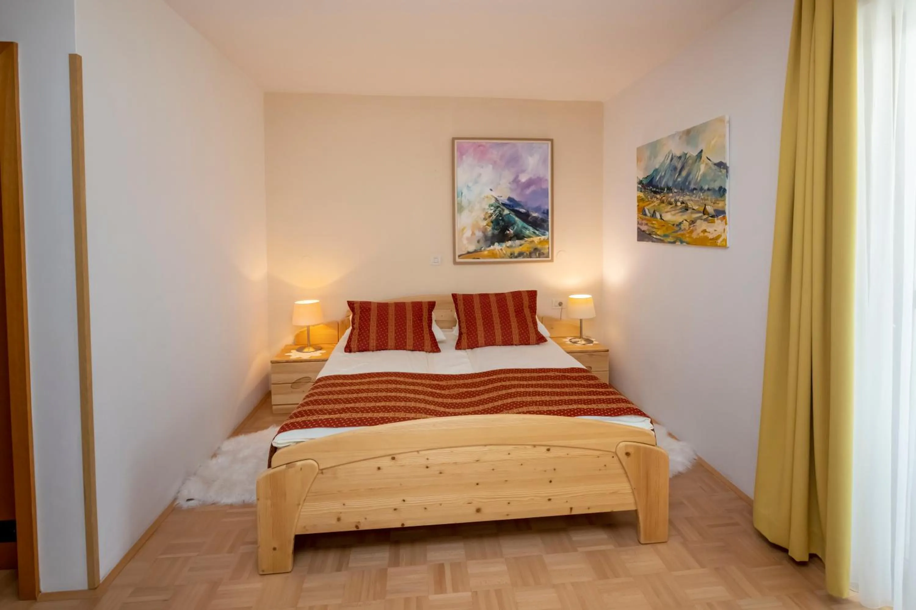 Bed in Art Hotel Kristal