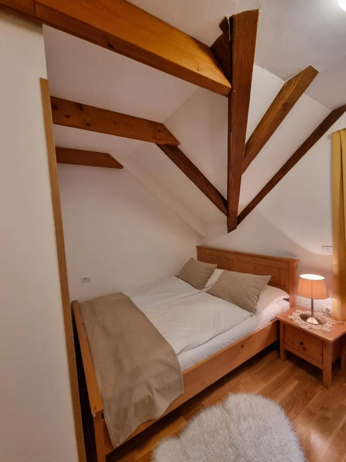 Bed in Art Hotel Kristal