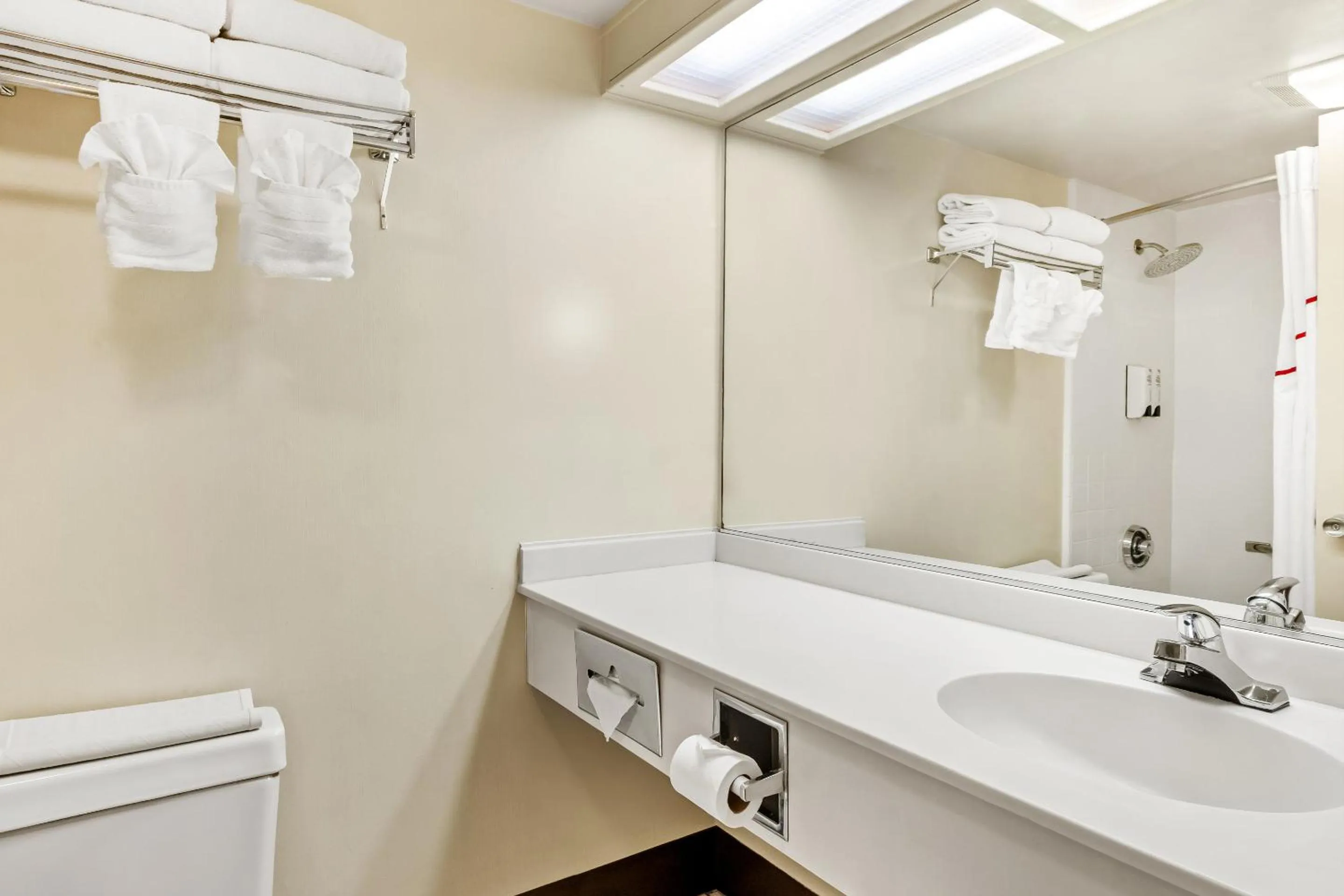 Bathroom in Red Roof Inn Yuba City Bonanza - Marysville