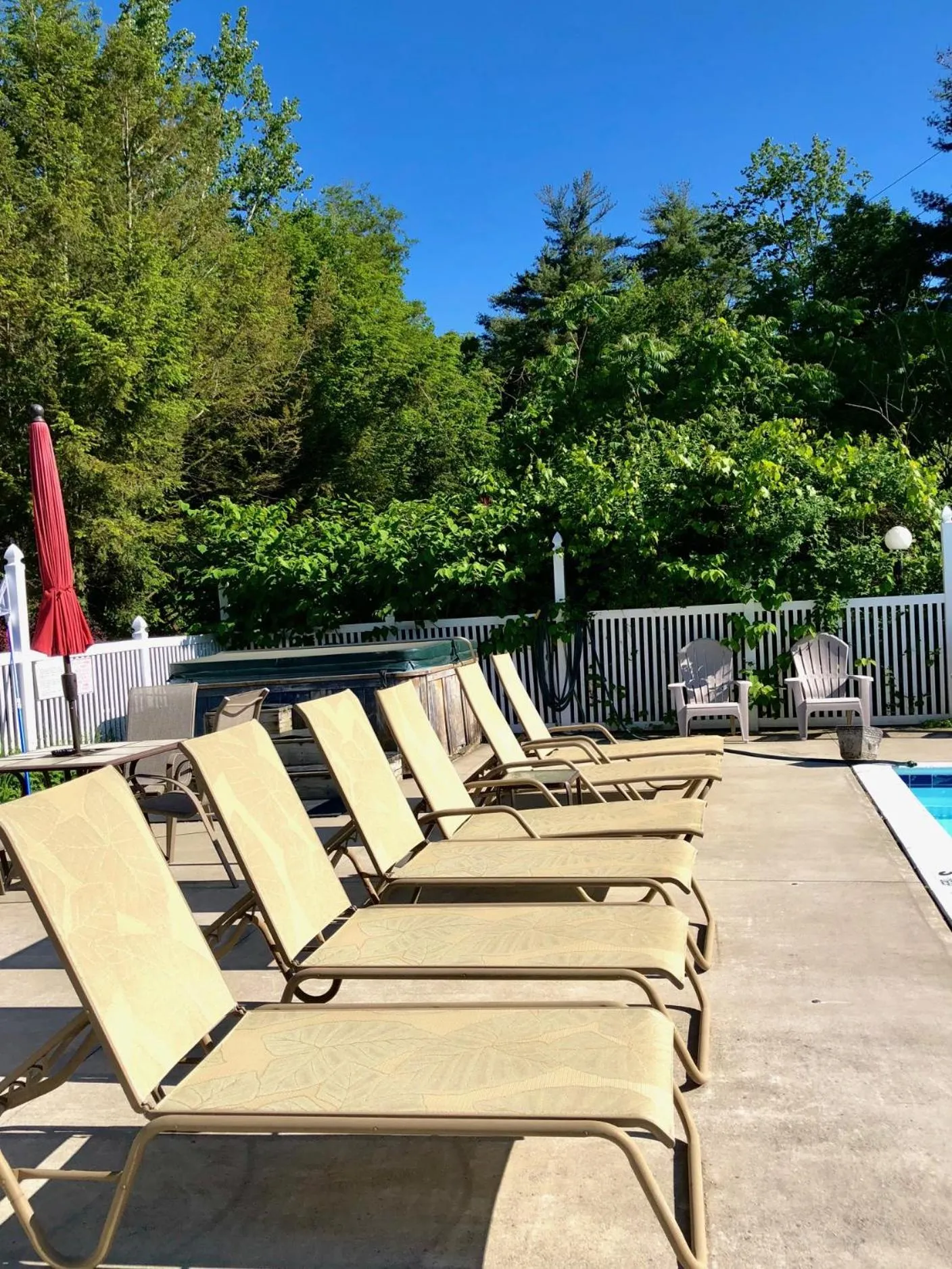Swimming pool in Lyn Aire Motel - Lake George