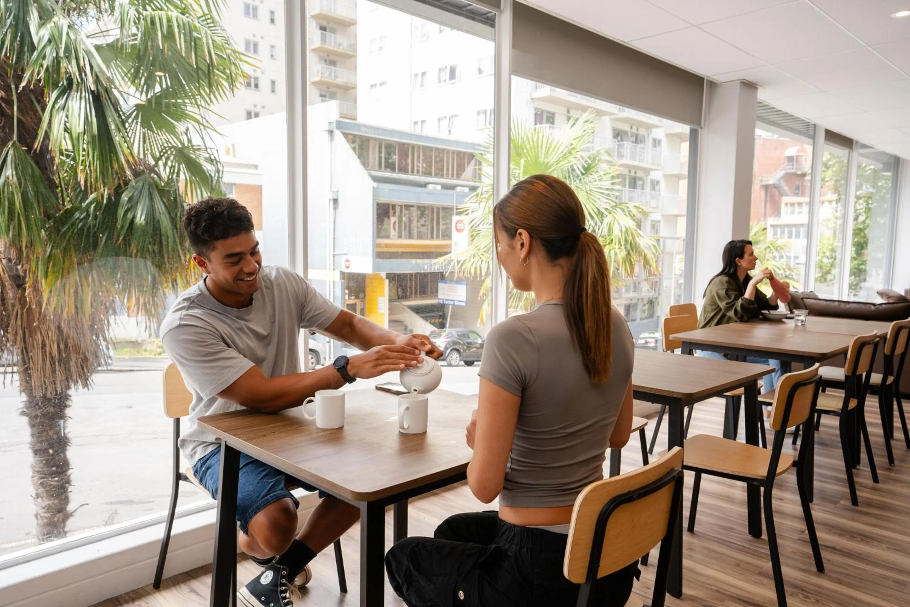 Dining area in Haka House Auckland City