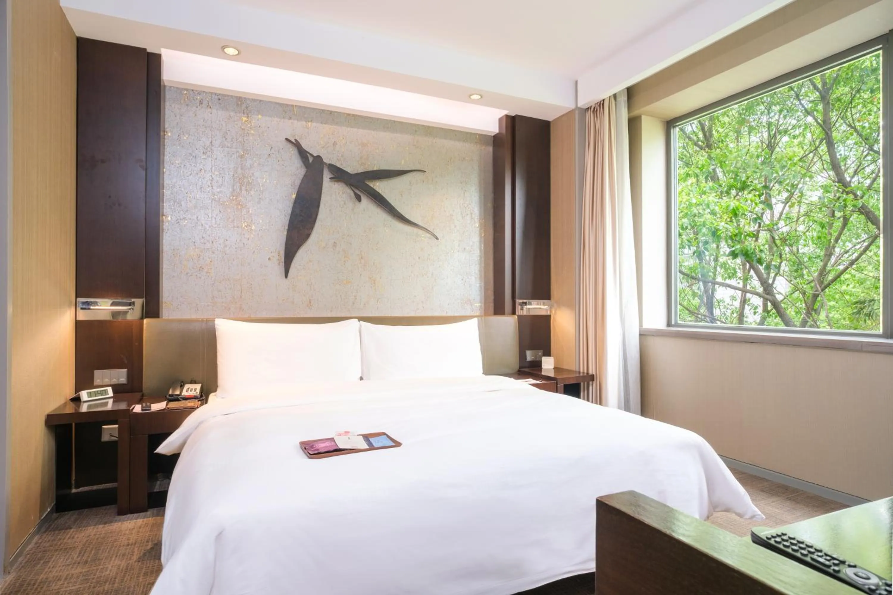 Bed in Shanghai Zhangjiang Parkyard Hotel