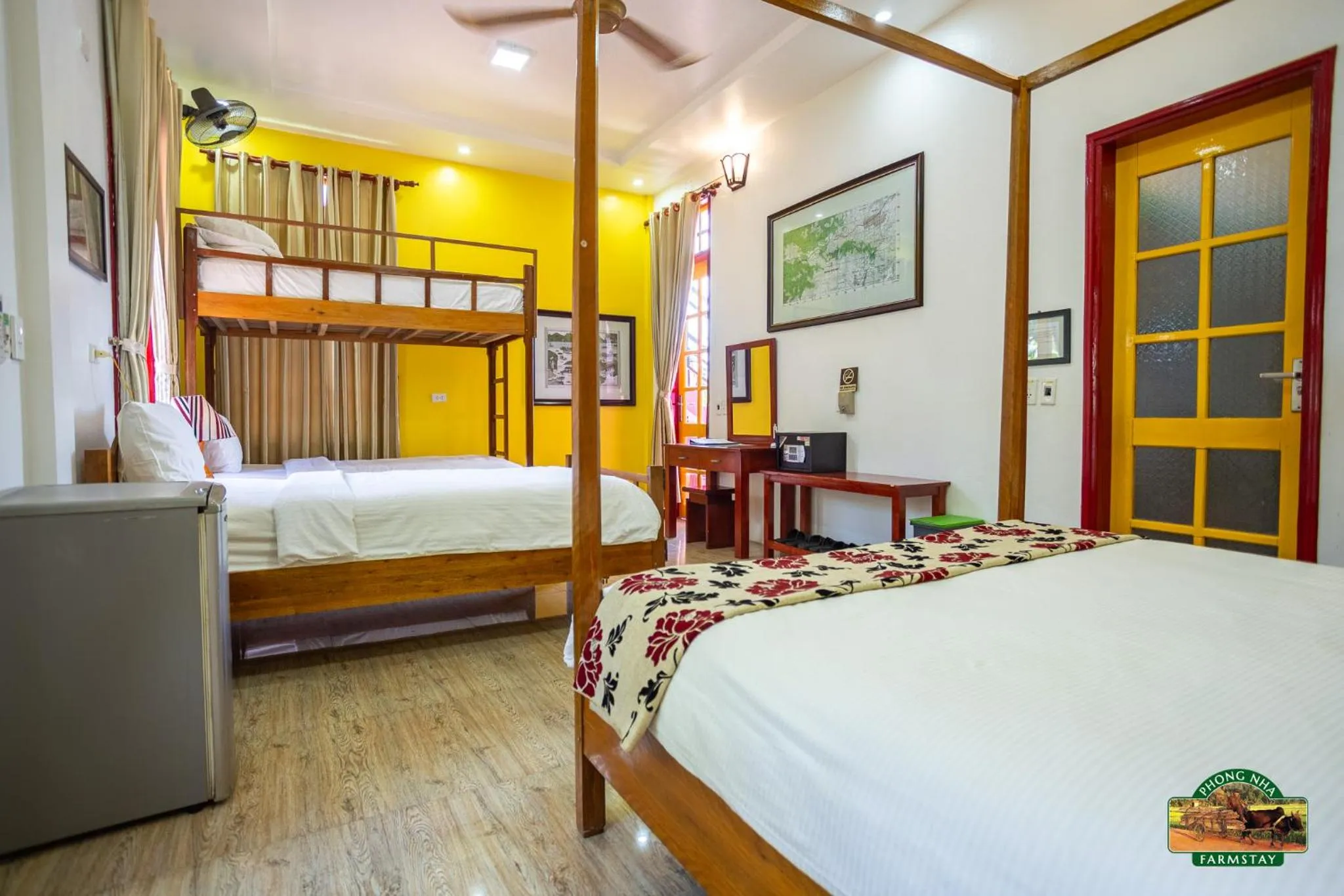 Bed in Phong Nha Farmstay