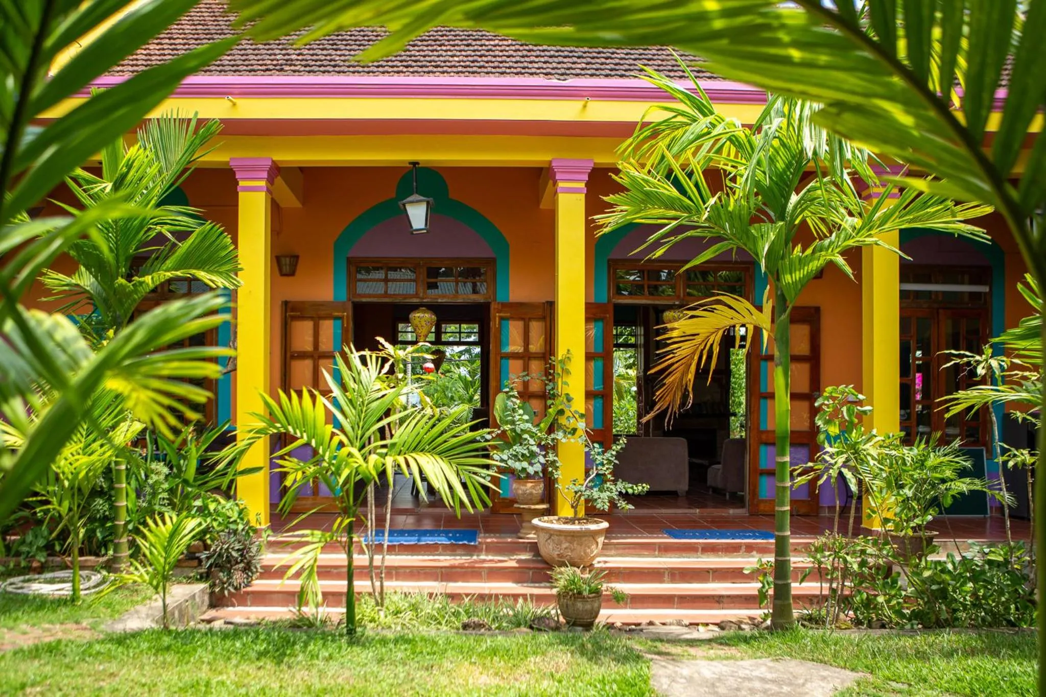 Garden view in Phong Nha Farmstay