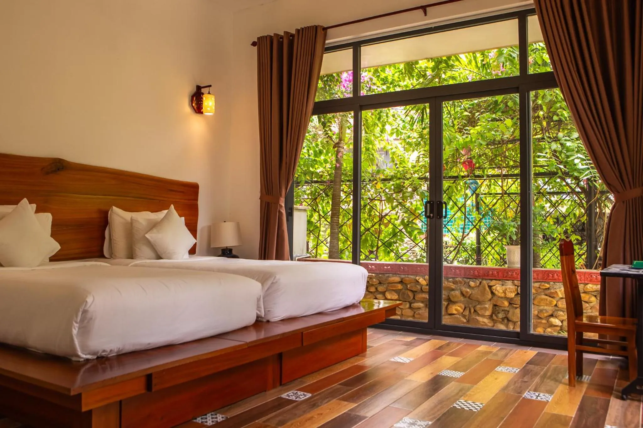 Bed in Phong Nha Farmstay