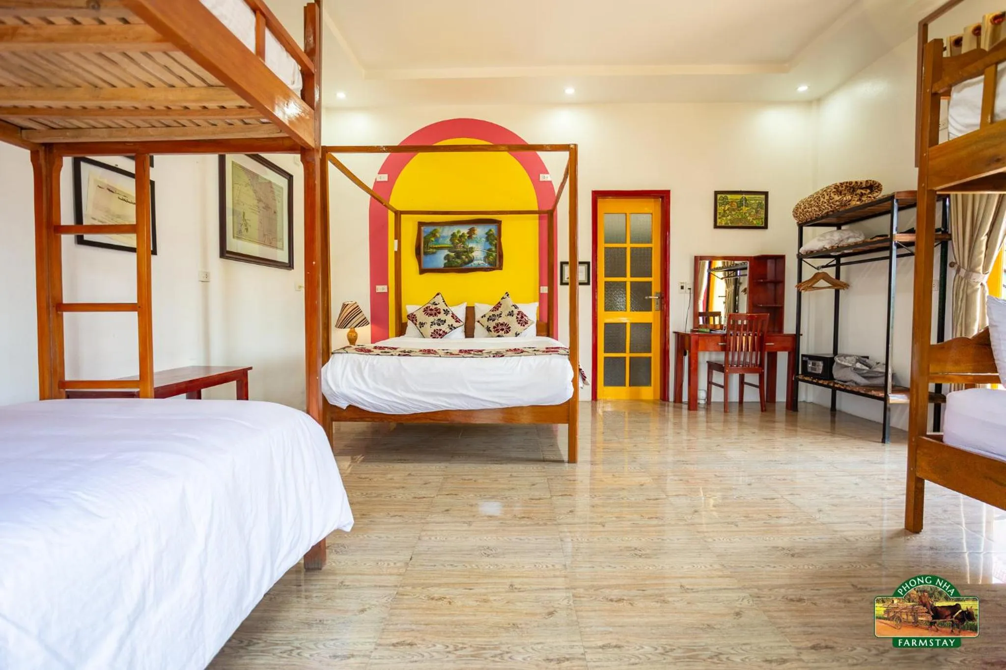 Bed in Phong Nha Farmstay