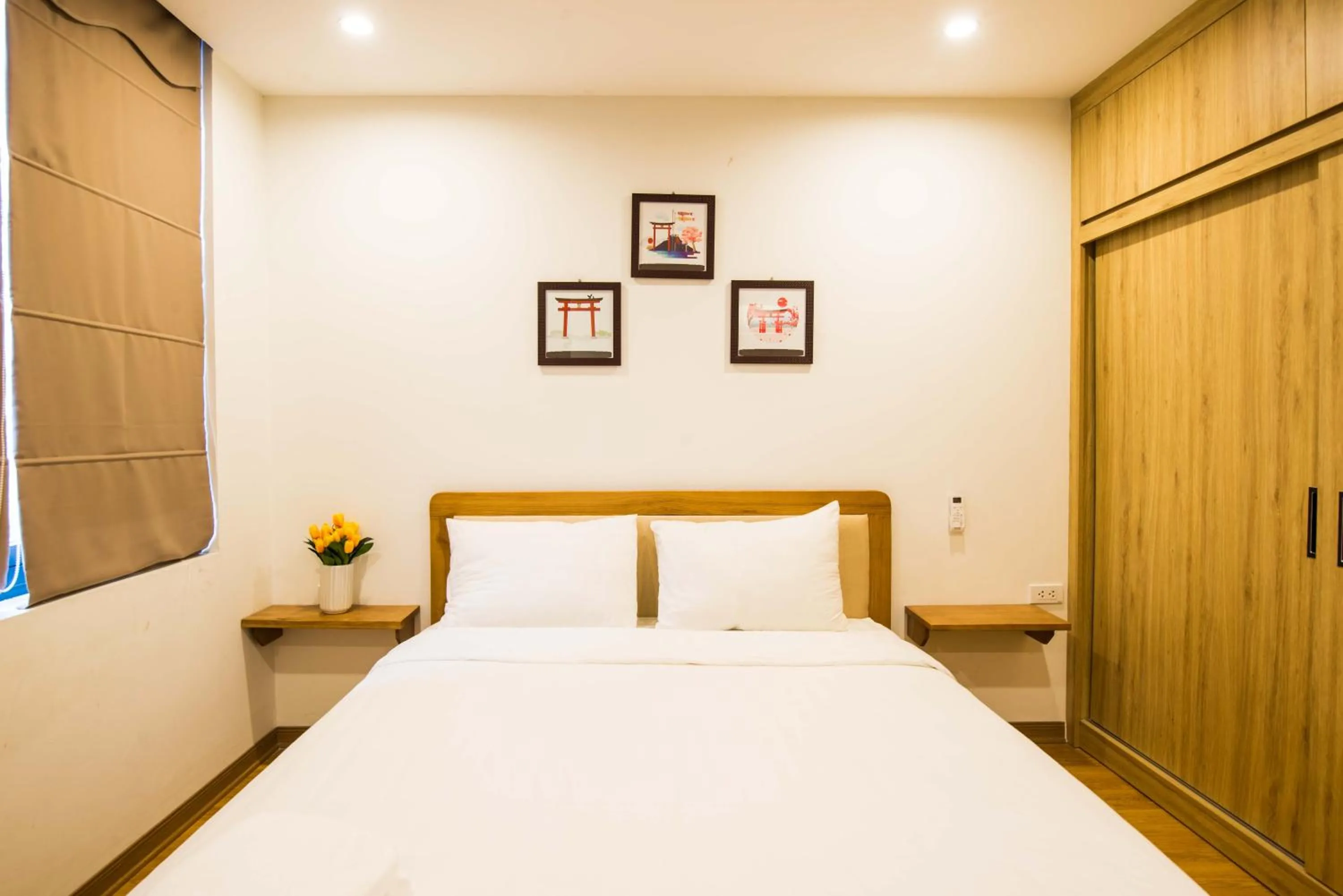 Bed in 22Housing luxury Hotel & Residence 39 Linh Lang