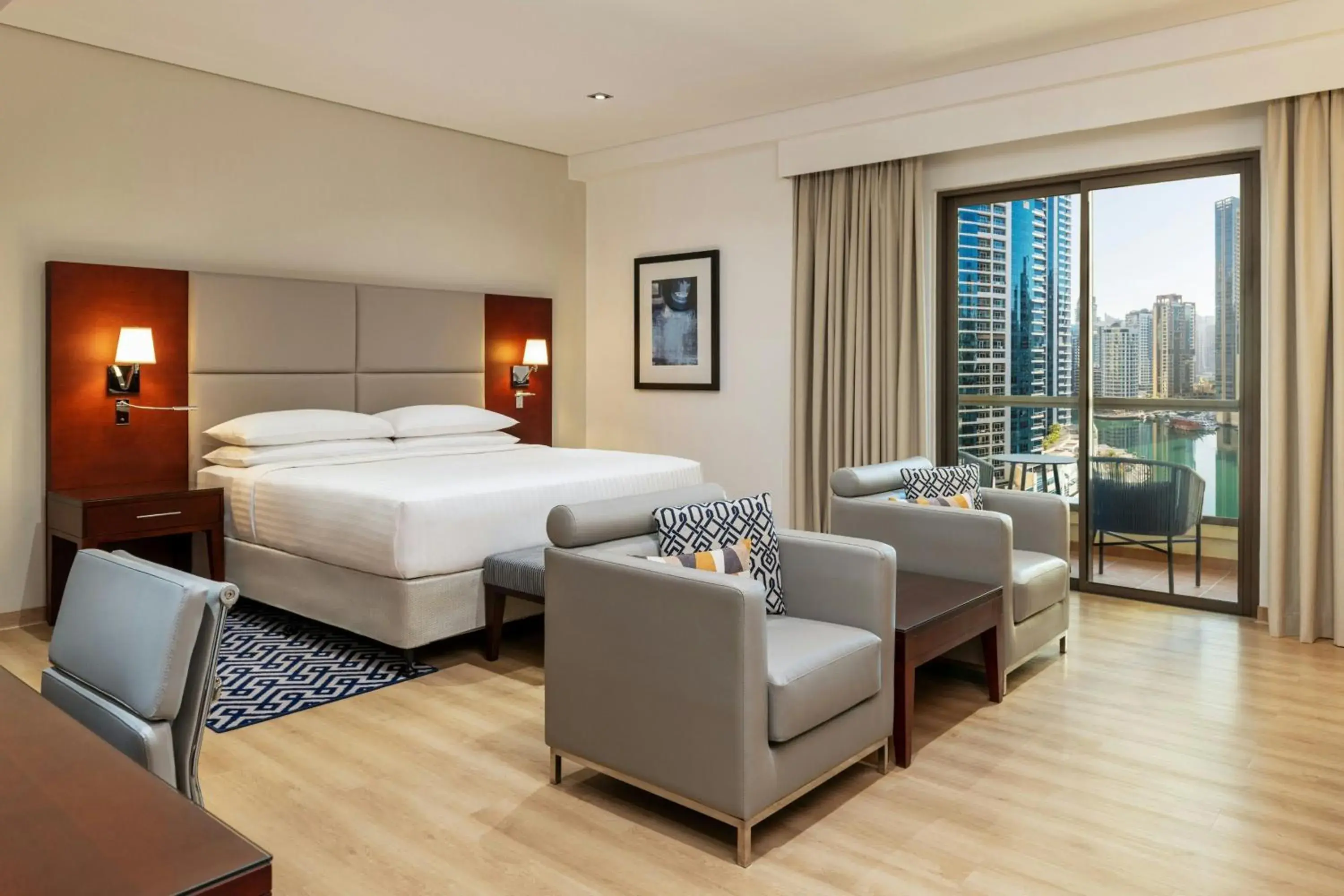 Family Connecting Deluxe Room, Partial Sea View, 1 King and 2 Twin in Sheraton The Walk, Dubai Family Connecting Deluxe Room, Partial Sea View, 1 King and 2 Twin in Sheraton The Walk, Dubai