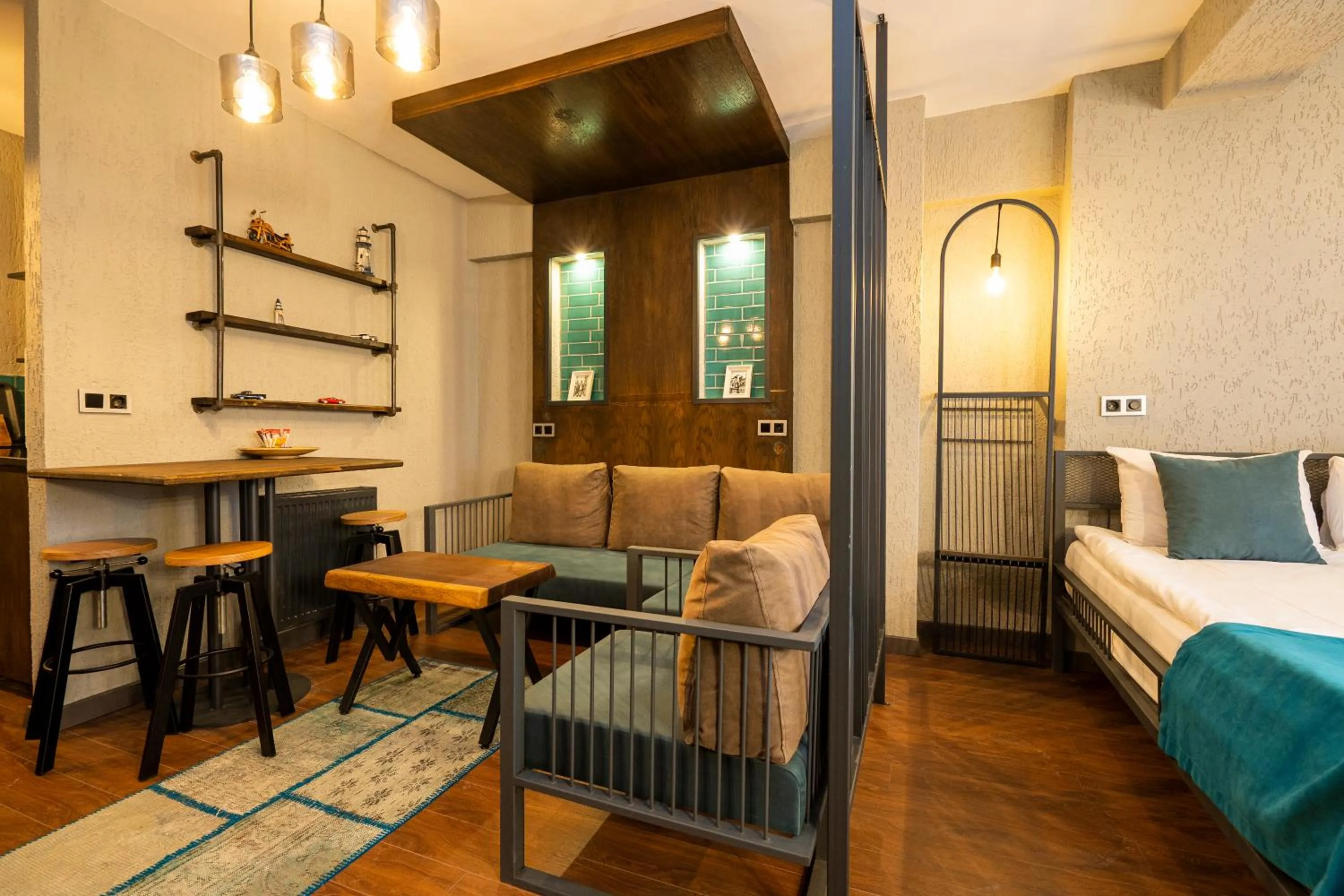 Photo of the whole room, Bed in Cube Suites