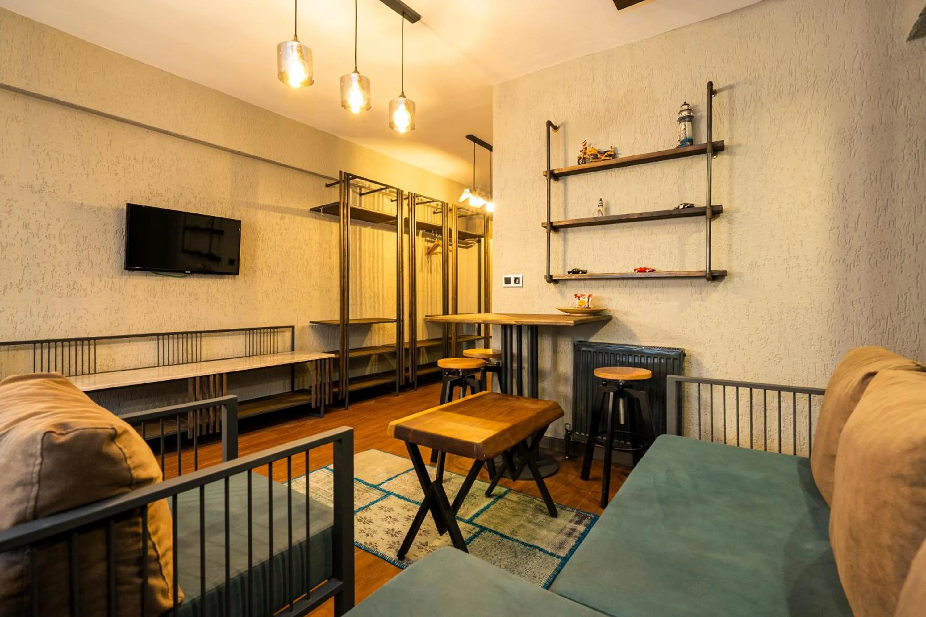 Seating area in Cube Suites